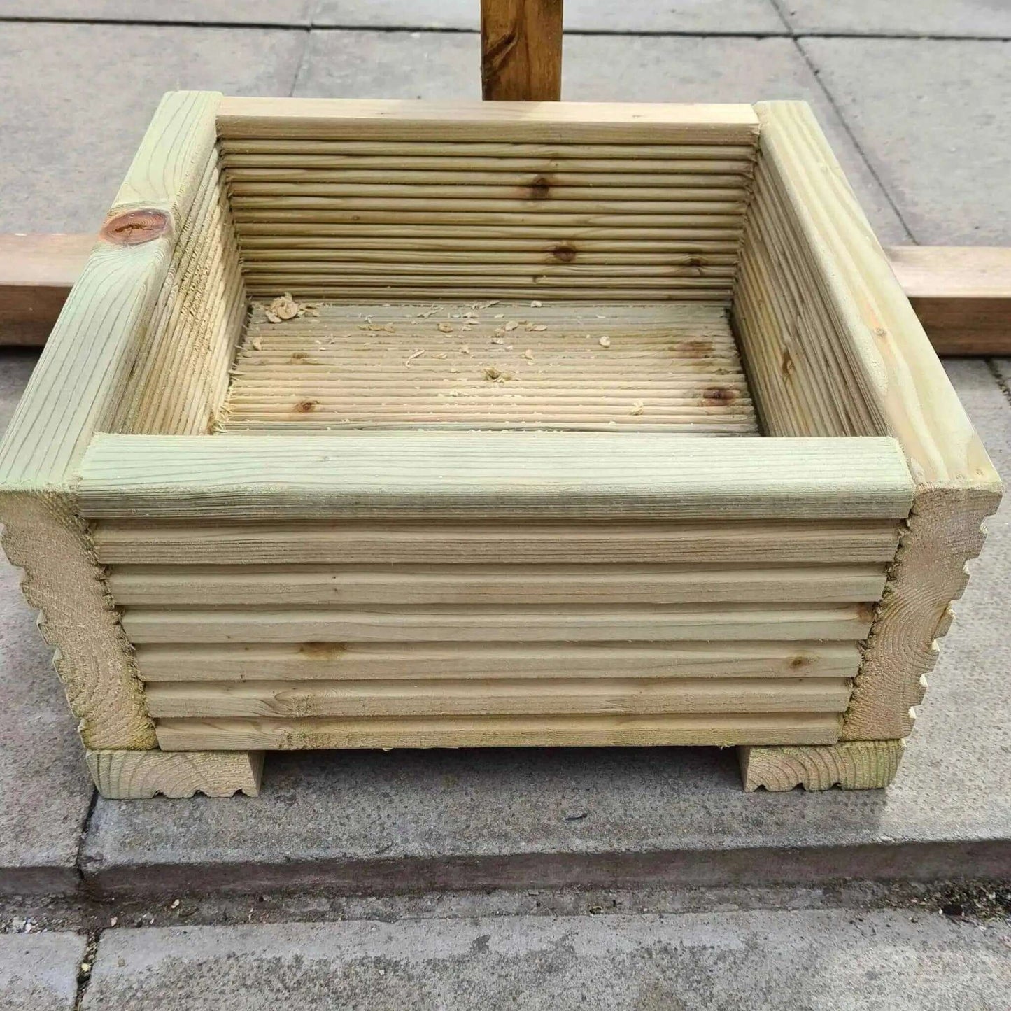 30cm Square Wooden Decking Planter