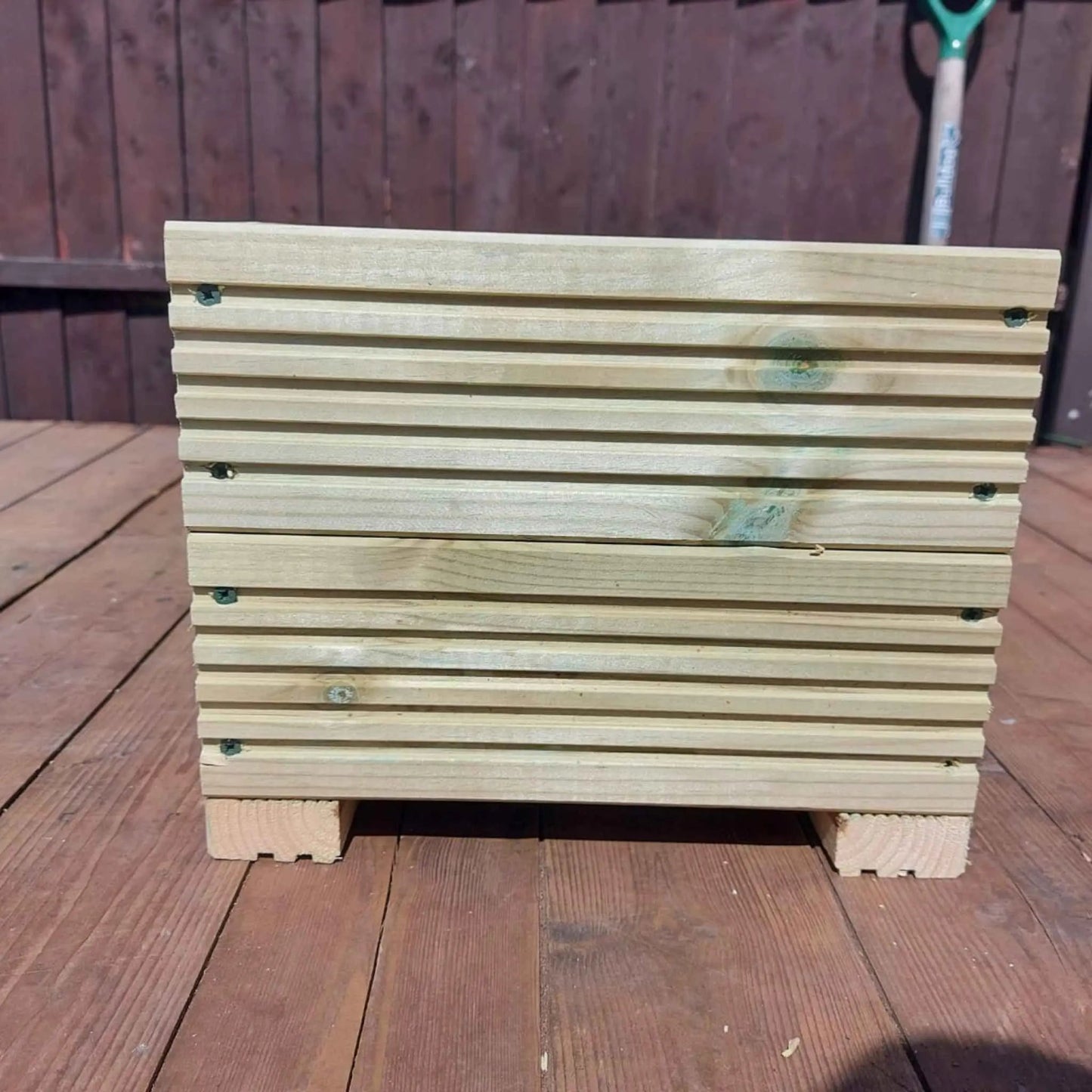 30cm Square Wooden Decking Planter