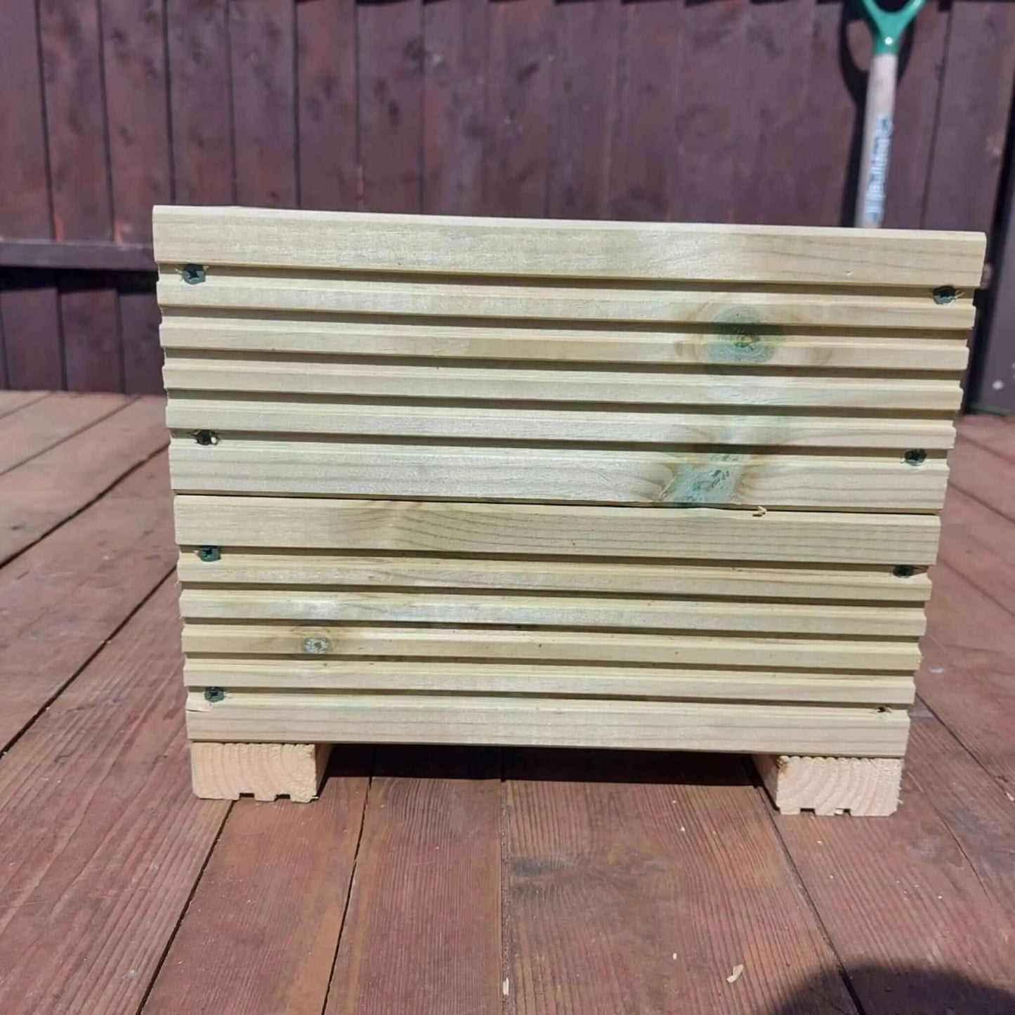 30cm Square Wooden Decking Planter