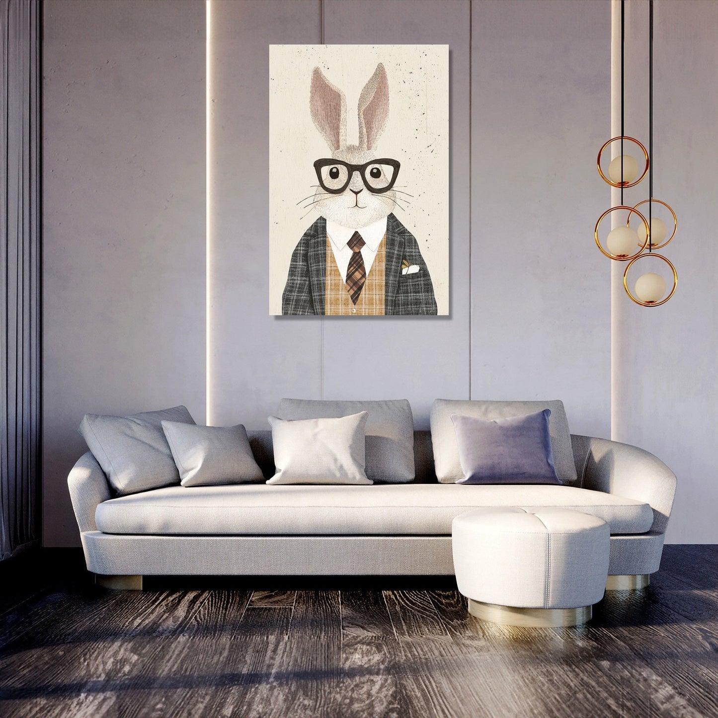 Dapper Rabbit Canvas