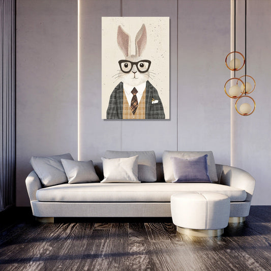 Dapper Rabbit Canvas