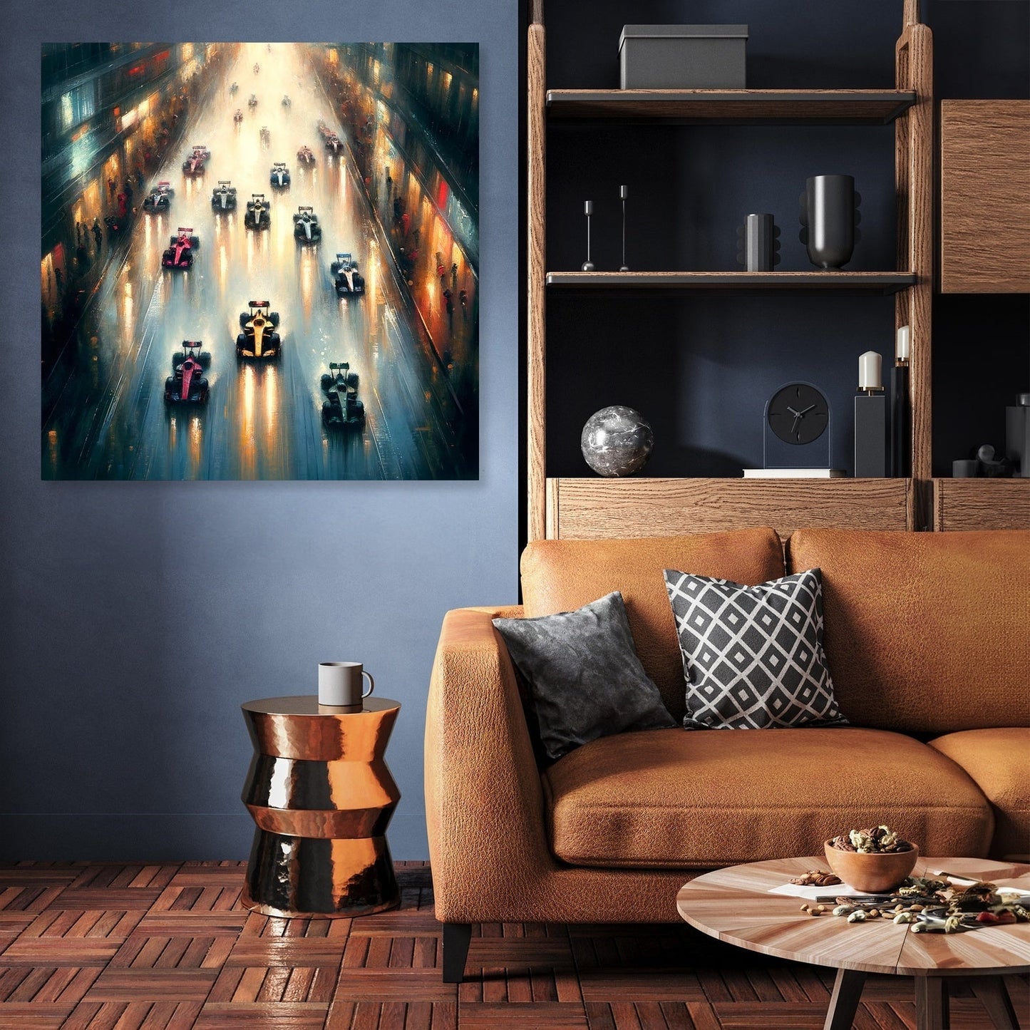 Rainy City Racer Canvas