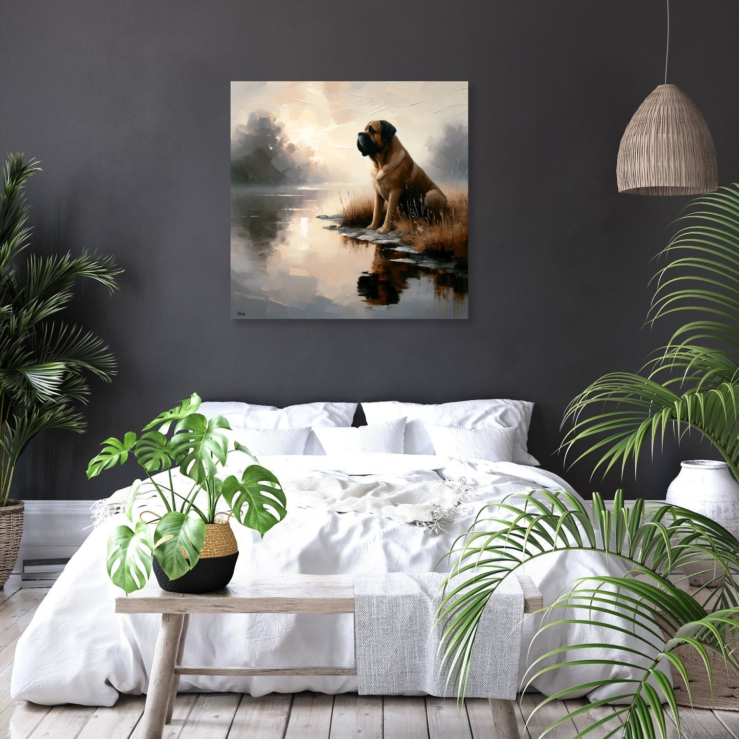 Dawn's Loyalty Bullmastiff Canvas