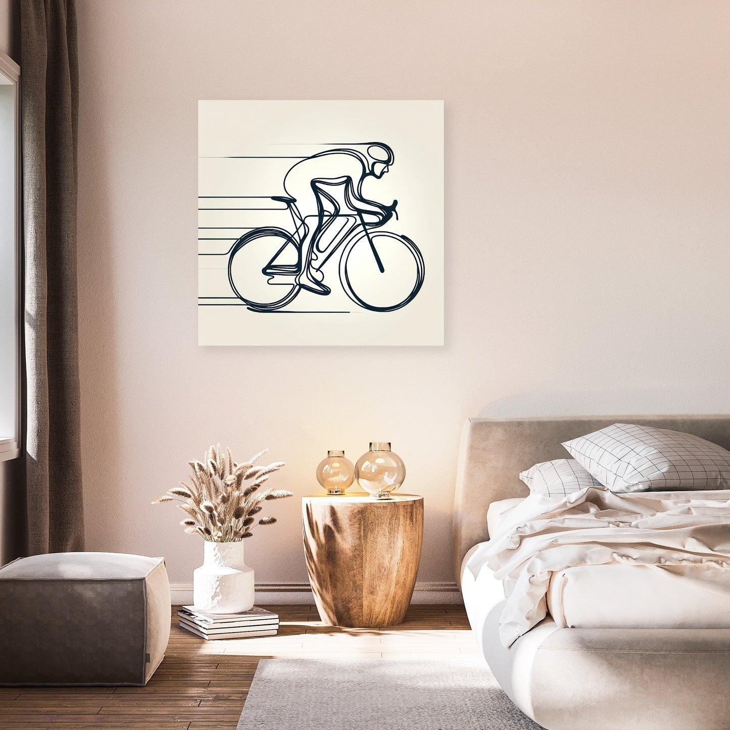 Dynamic Cyclist Canvas