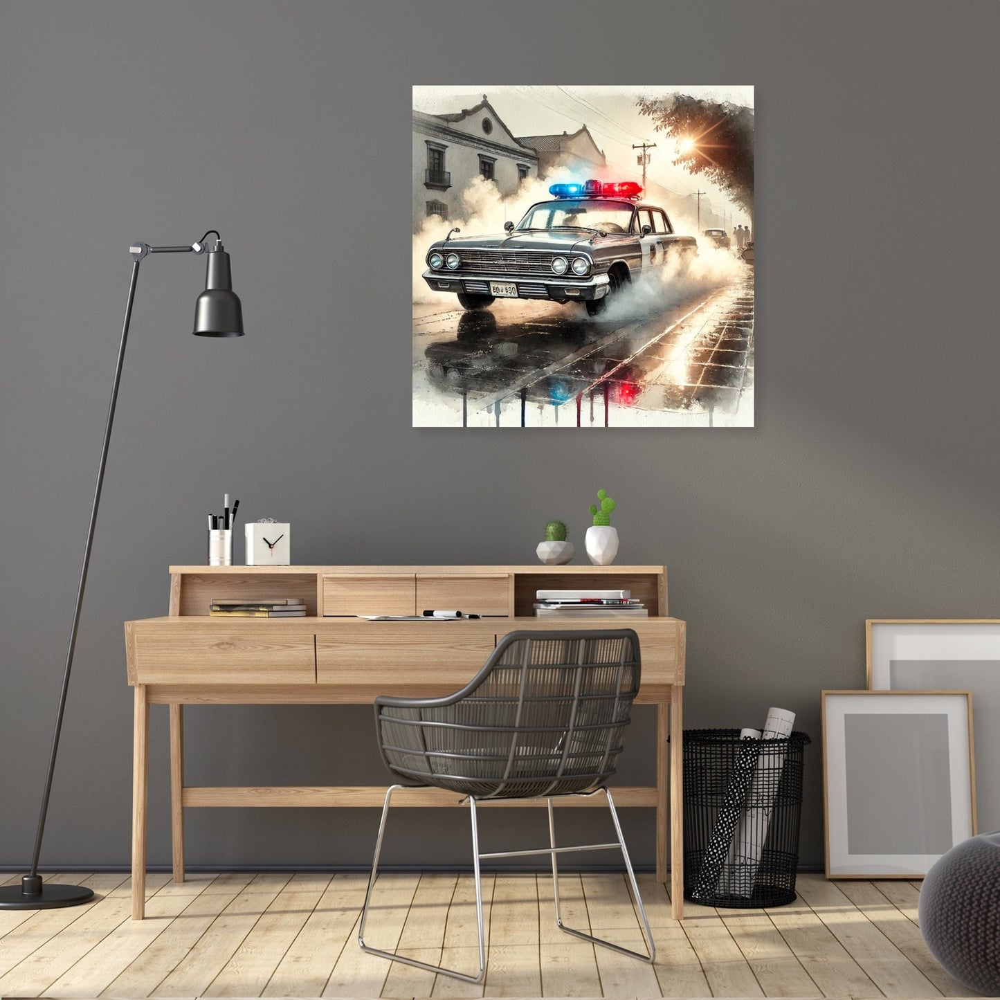 Vintage Patrol Reflections Canvas