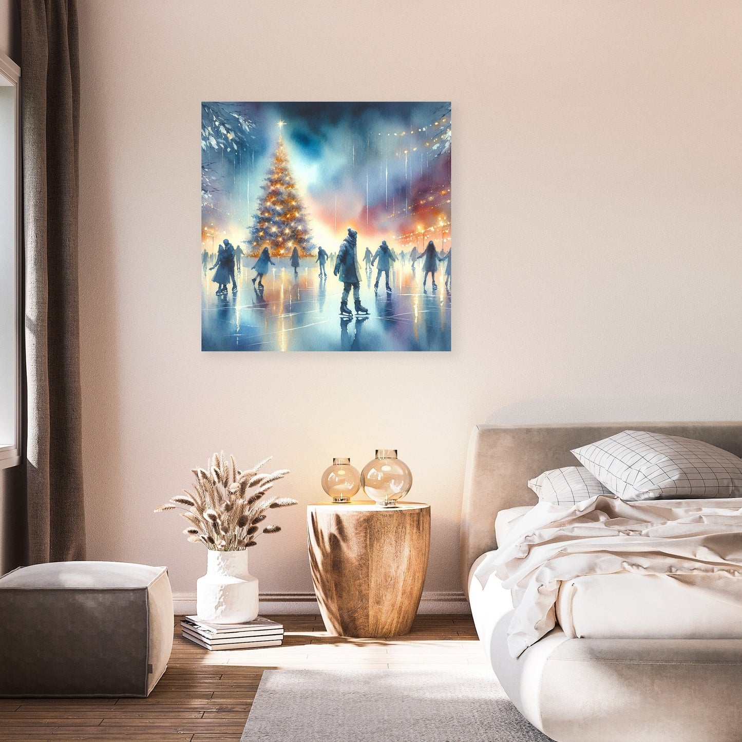 Winter Reflections Twilight Canvas