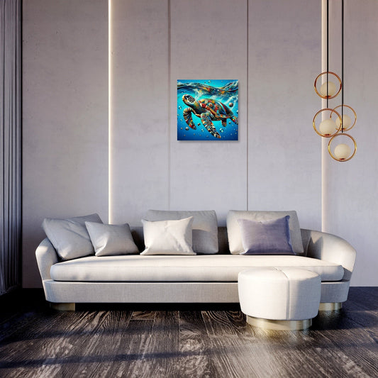 Pop Sea Turtles Canvas