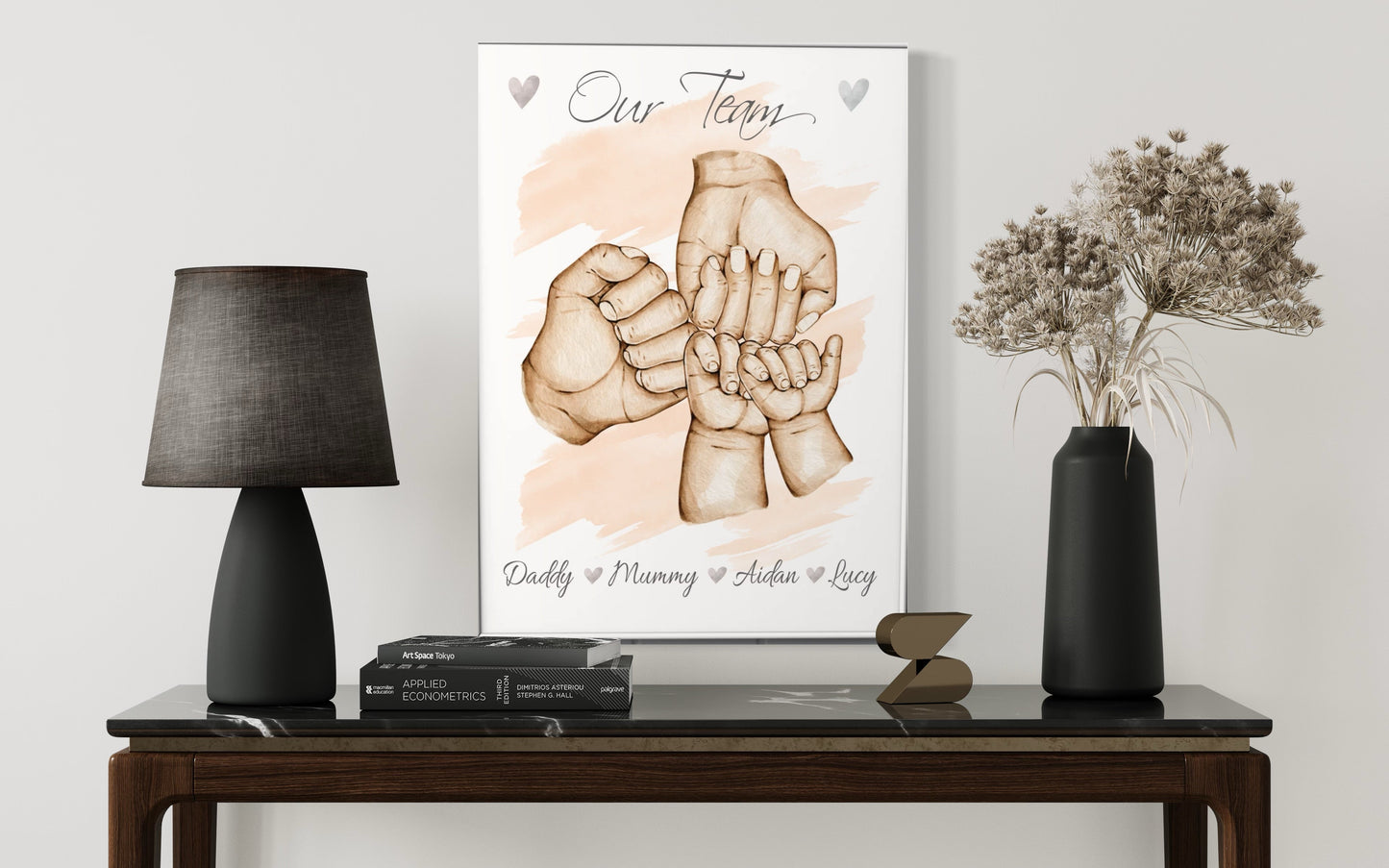 Personalised gifts for Father's Day - Our team fist bump print