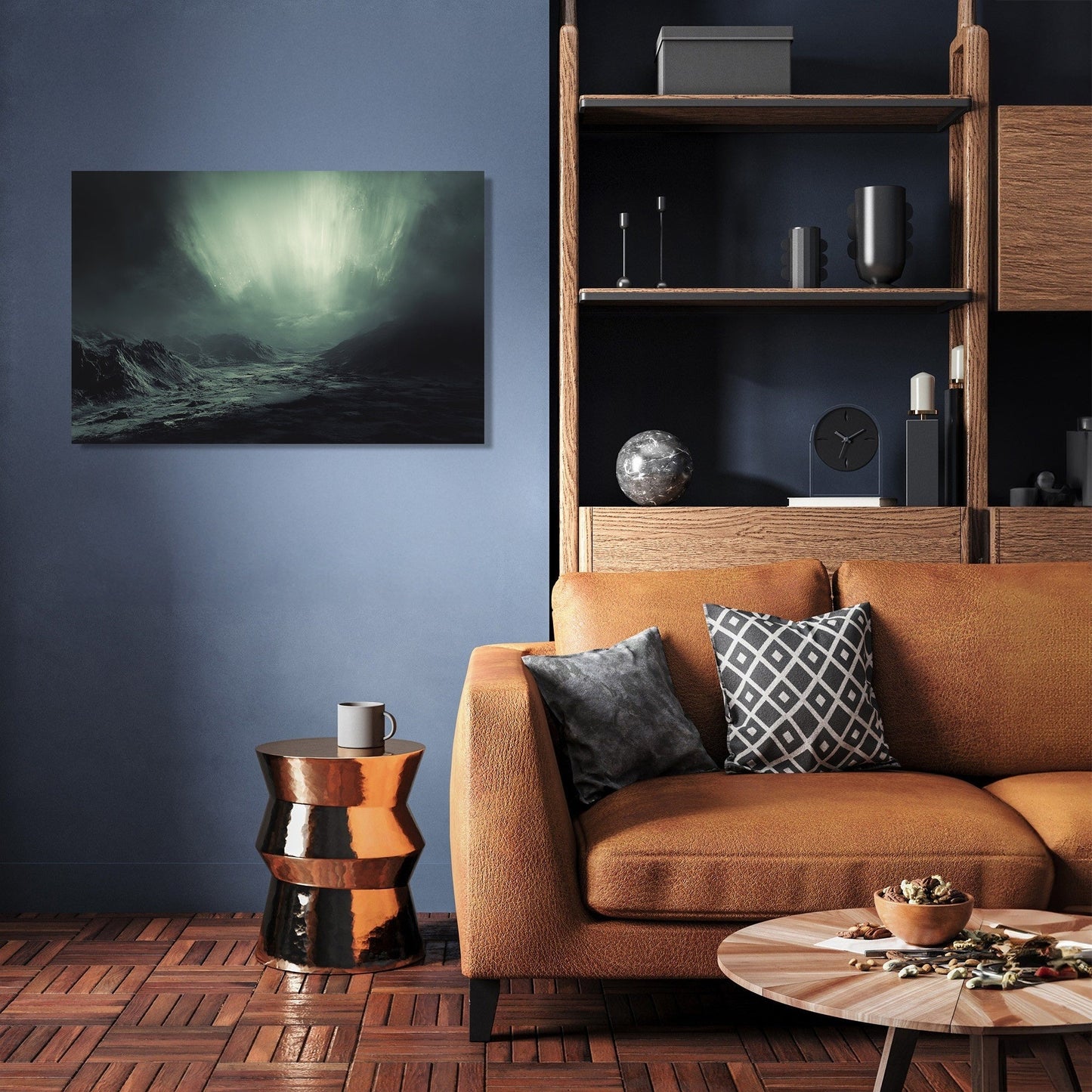 Cosmic Aurora Tranquility Canvas