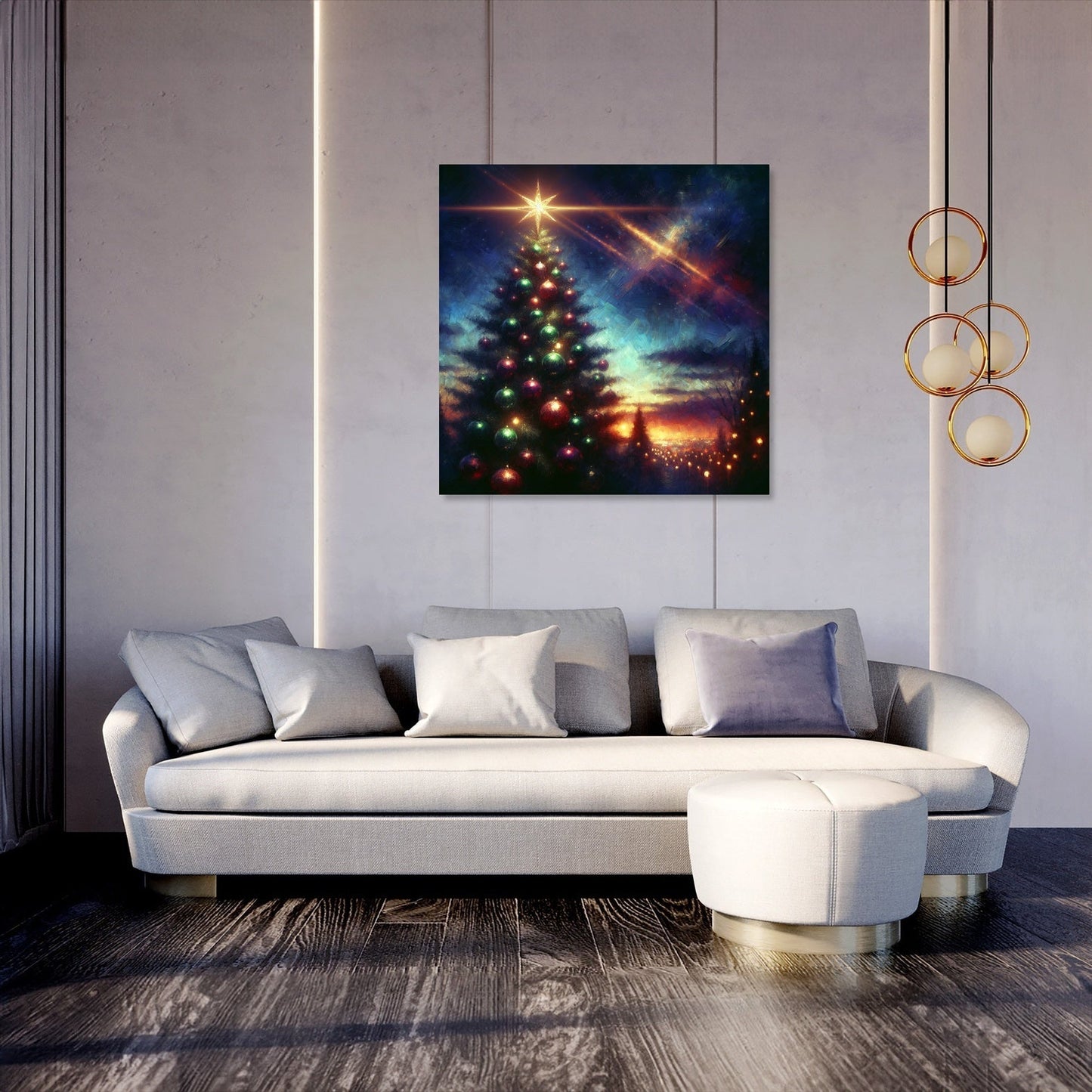 Twilight Christmas Reverie Canvas