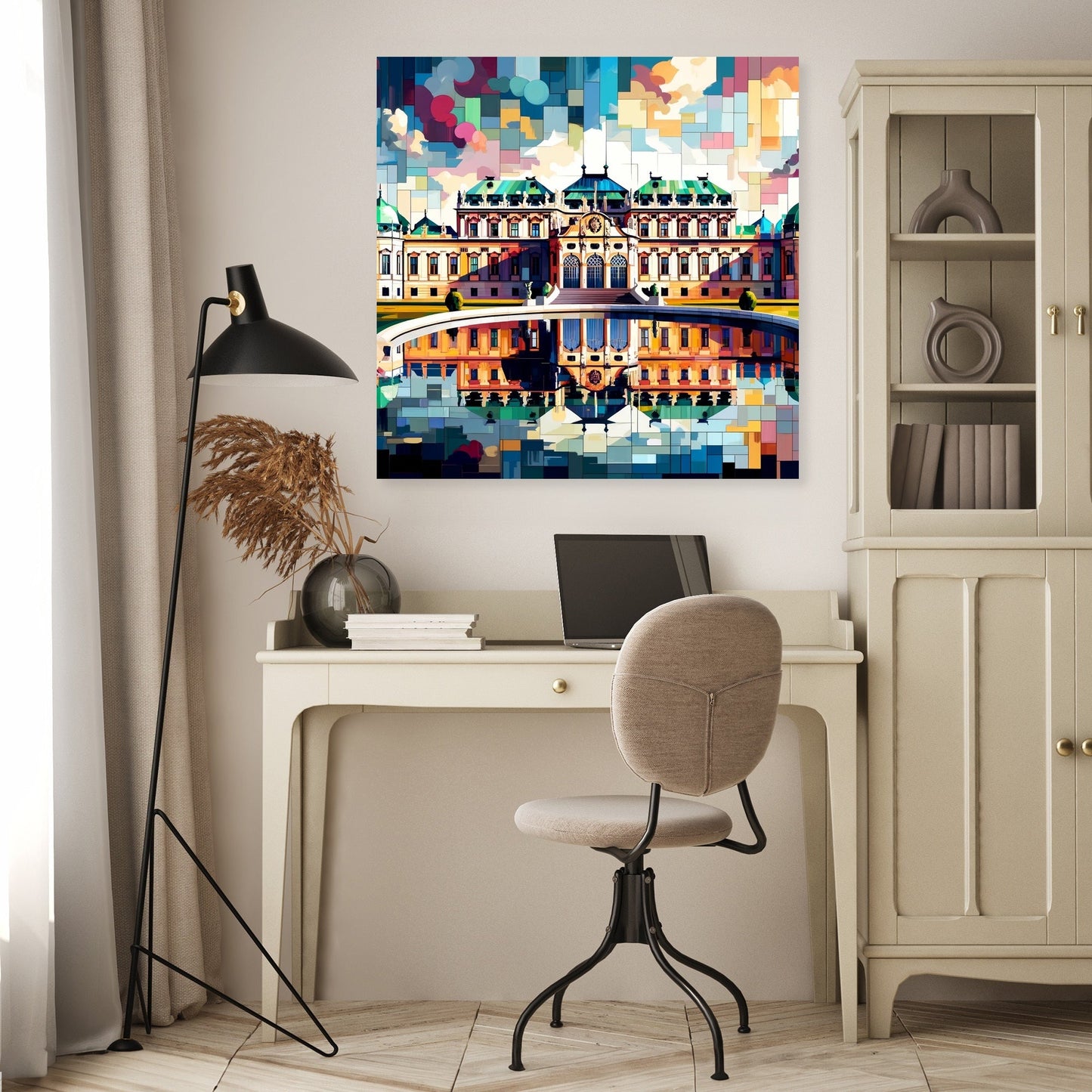 Vienna Cubist Belvedere Colors Canvas
