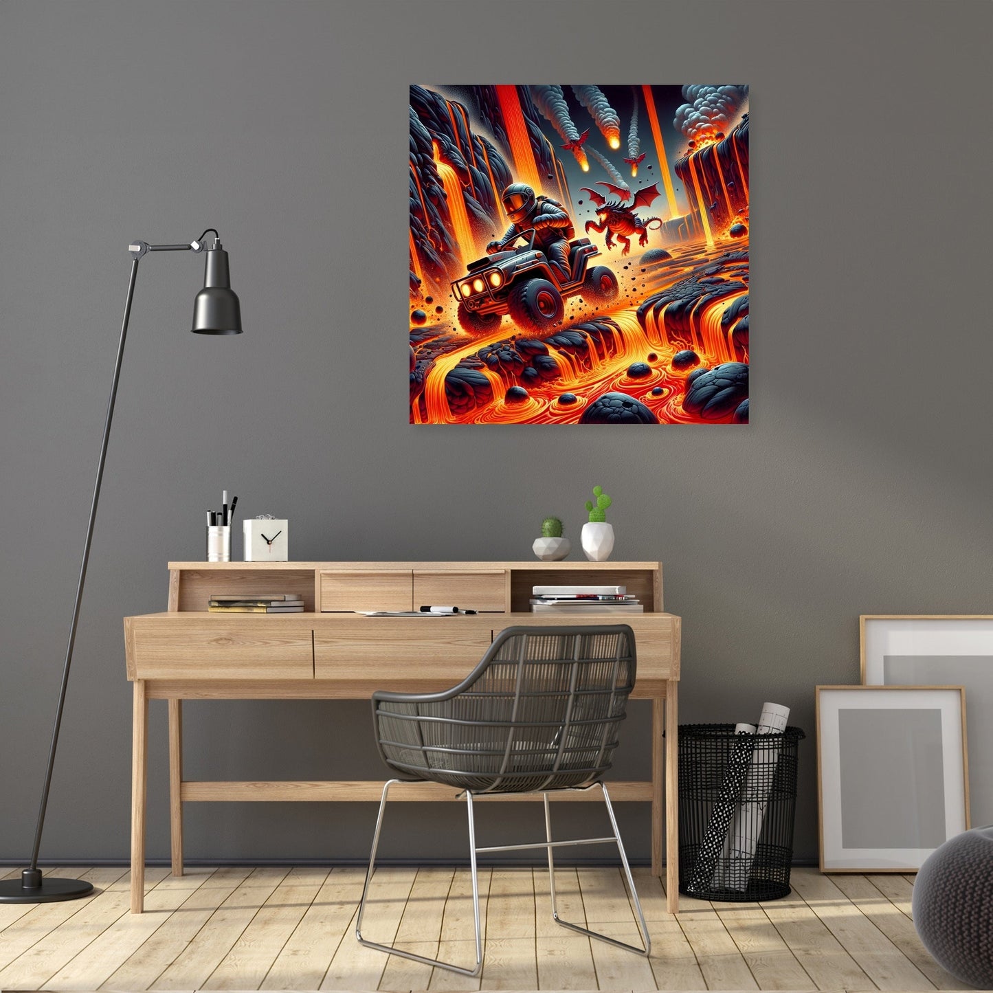 Volcanic Velocity Canvas