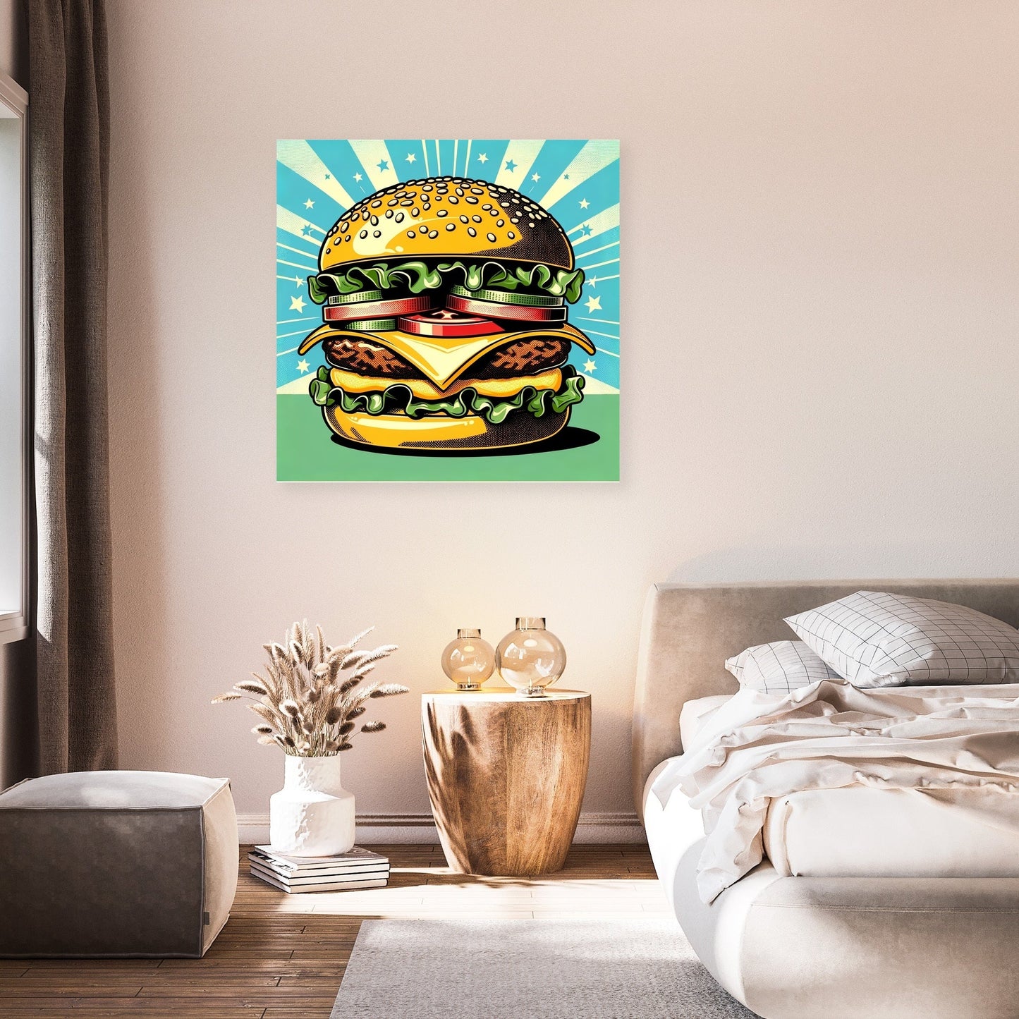Pop Burger Canvas
