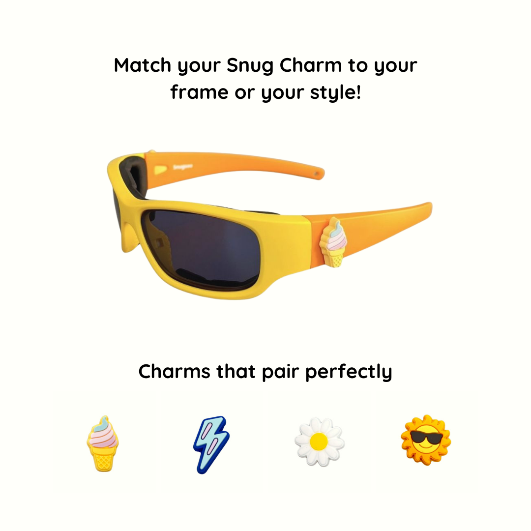 Yellow Orange Kids Sunglasses | Signature Lens | Snug Fit | 6-12 Years