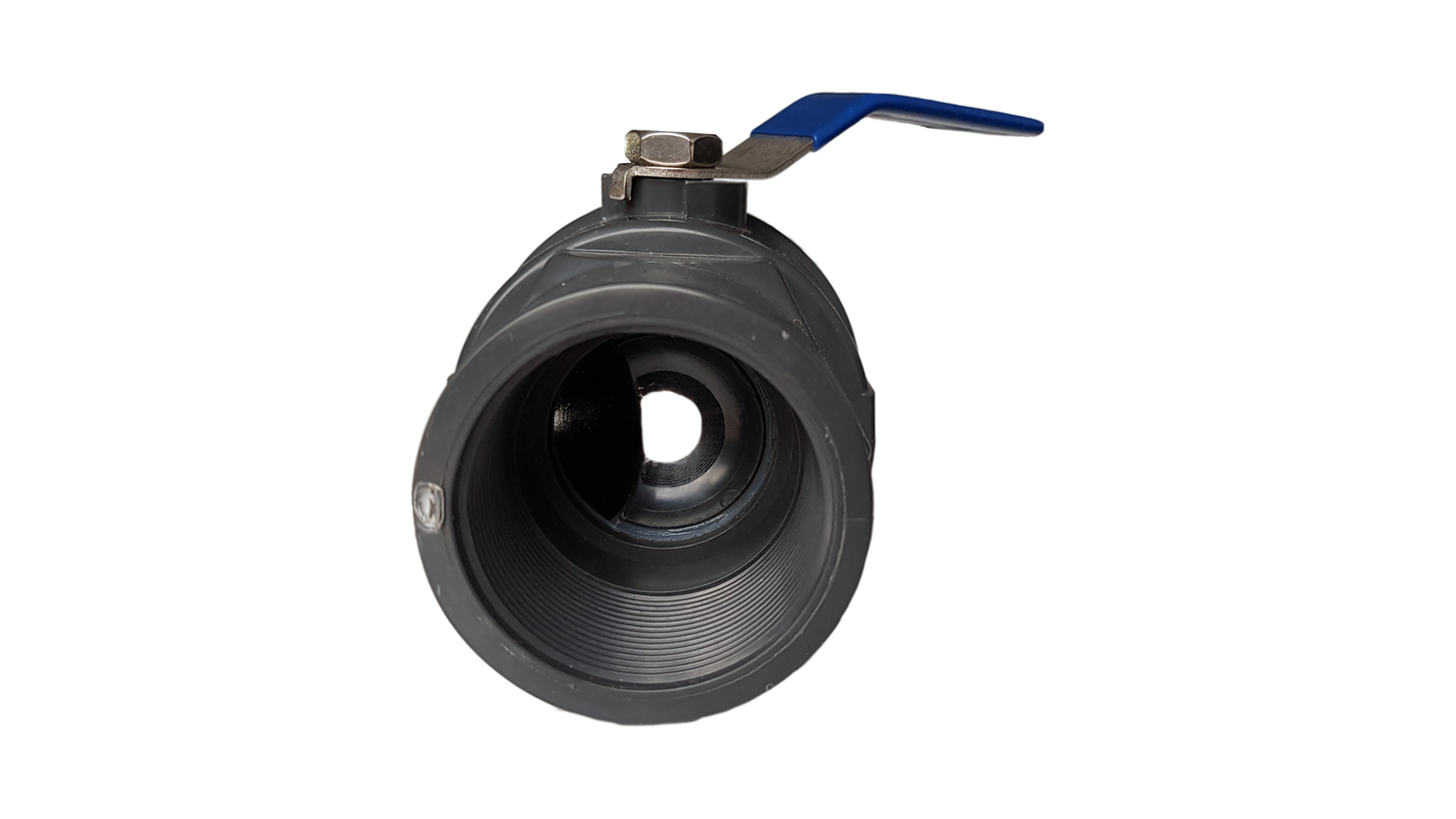 PP 1/2" BSPF Stopcock with Stainless Steel Ball Valve and Handle