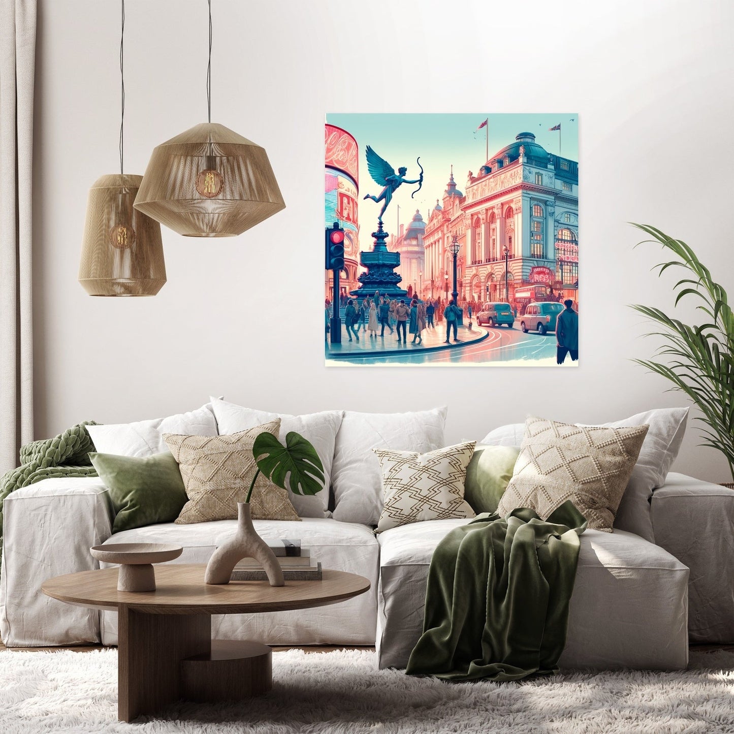 Piccadilly Circus Vibrance Canvas