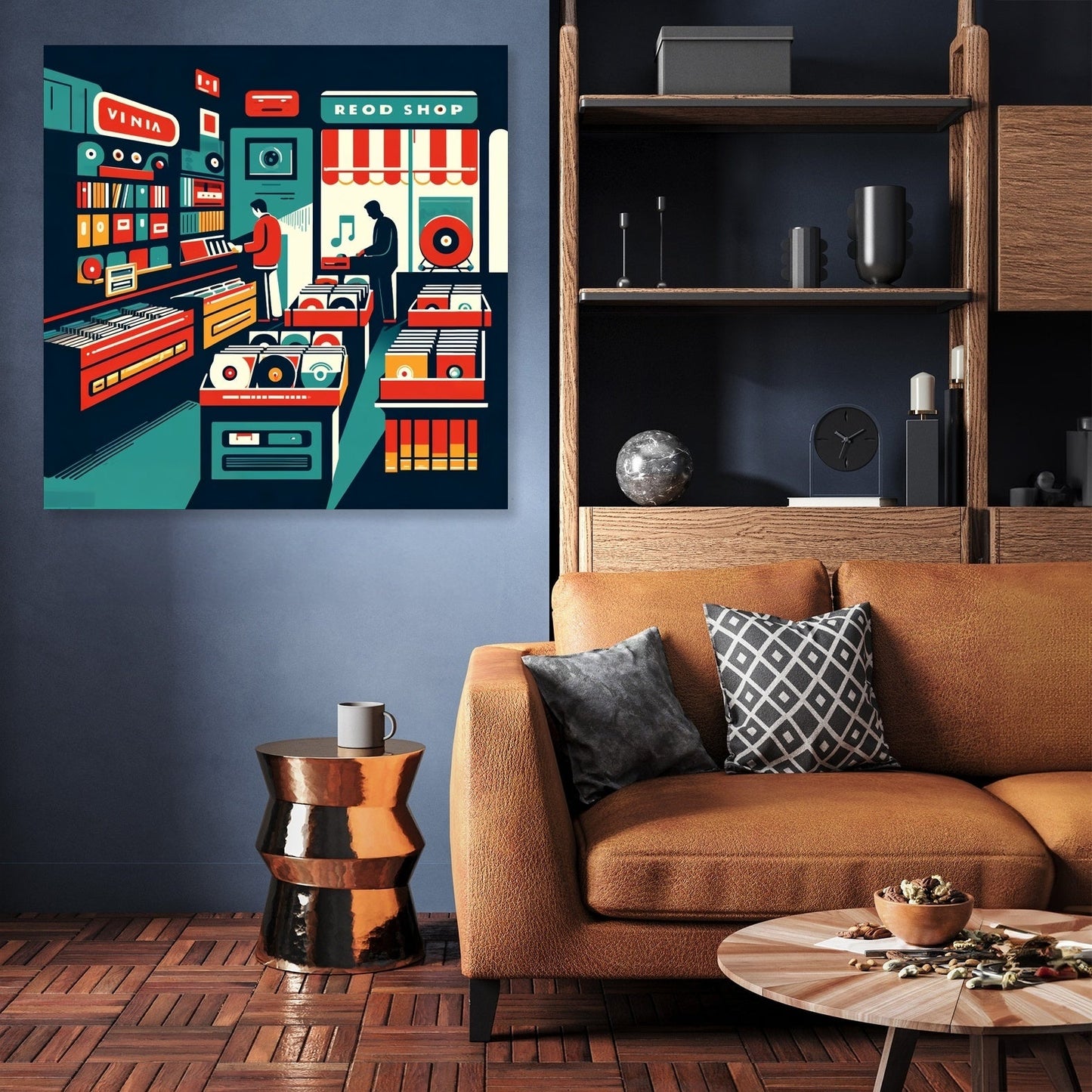Vintage Vinyl Vibes Canvas