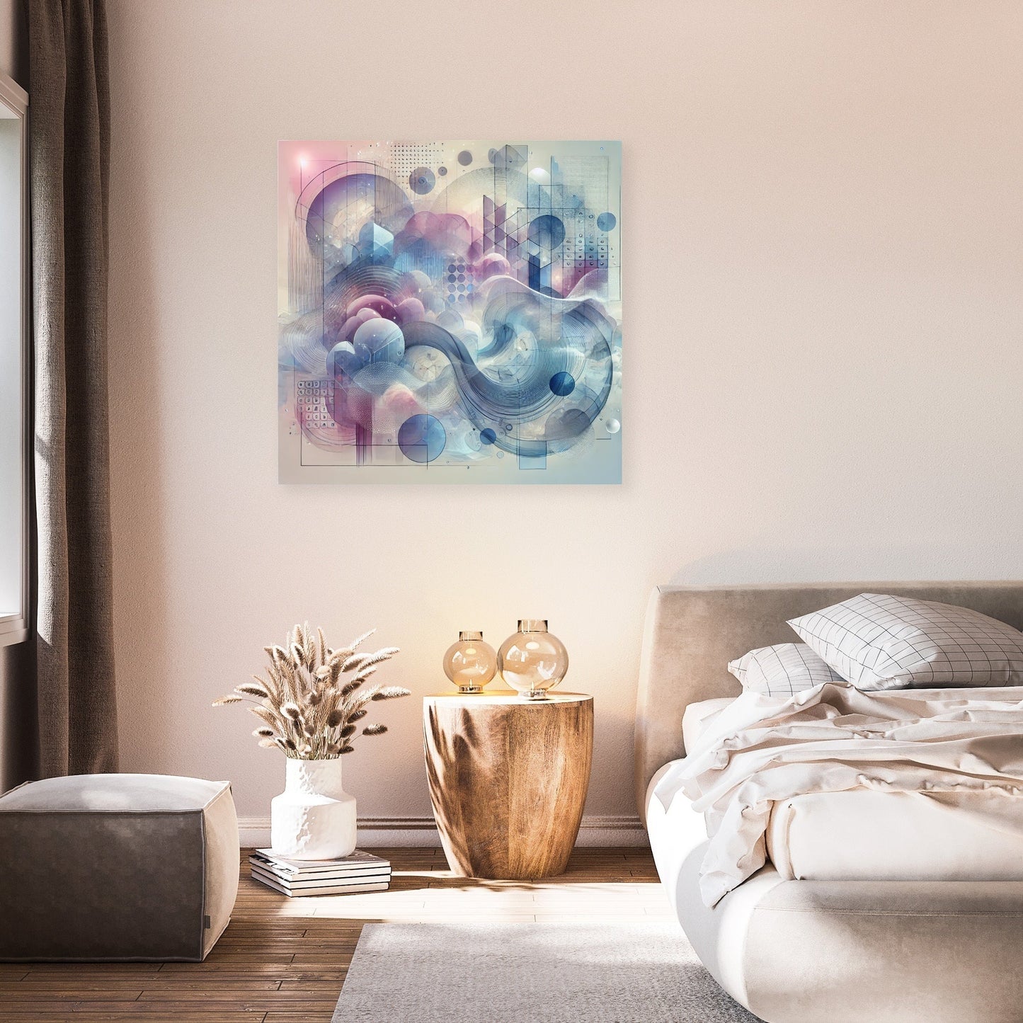 Dreamscape Layered Forms Canvas