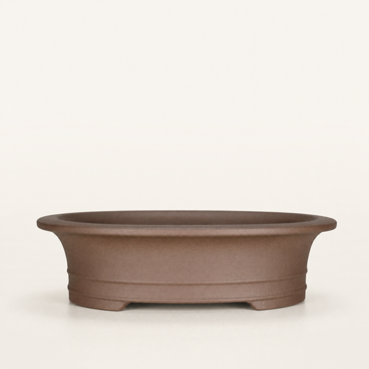 31cm Unglazed Bonsai Pot Oval | 31cm x 24cm x 8cm | Oval | Brown