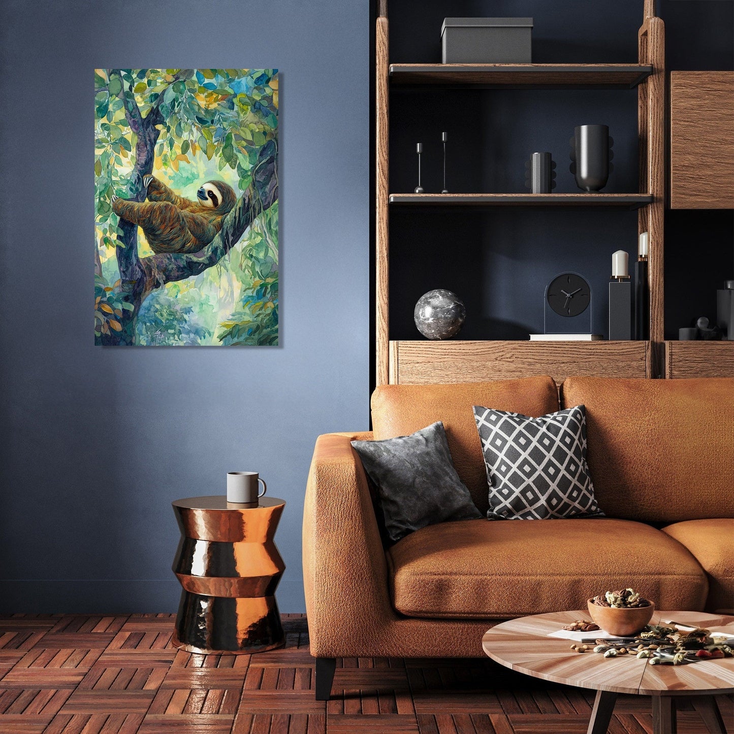 Languorous Sloth Canvas