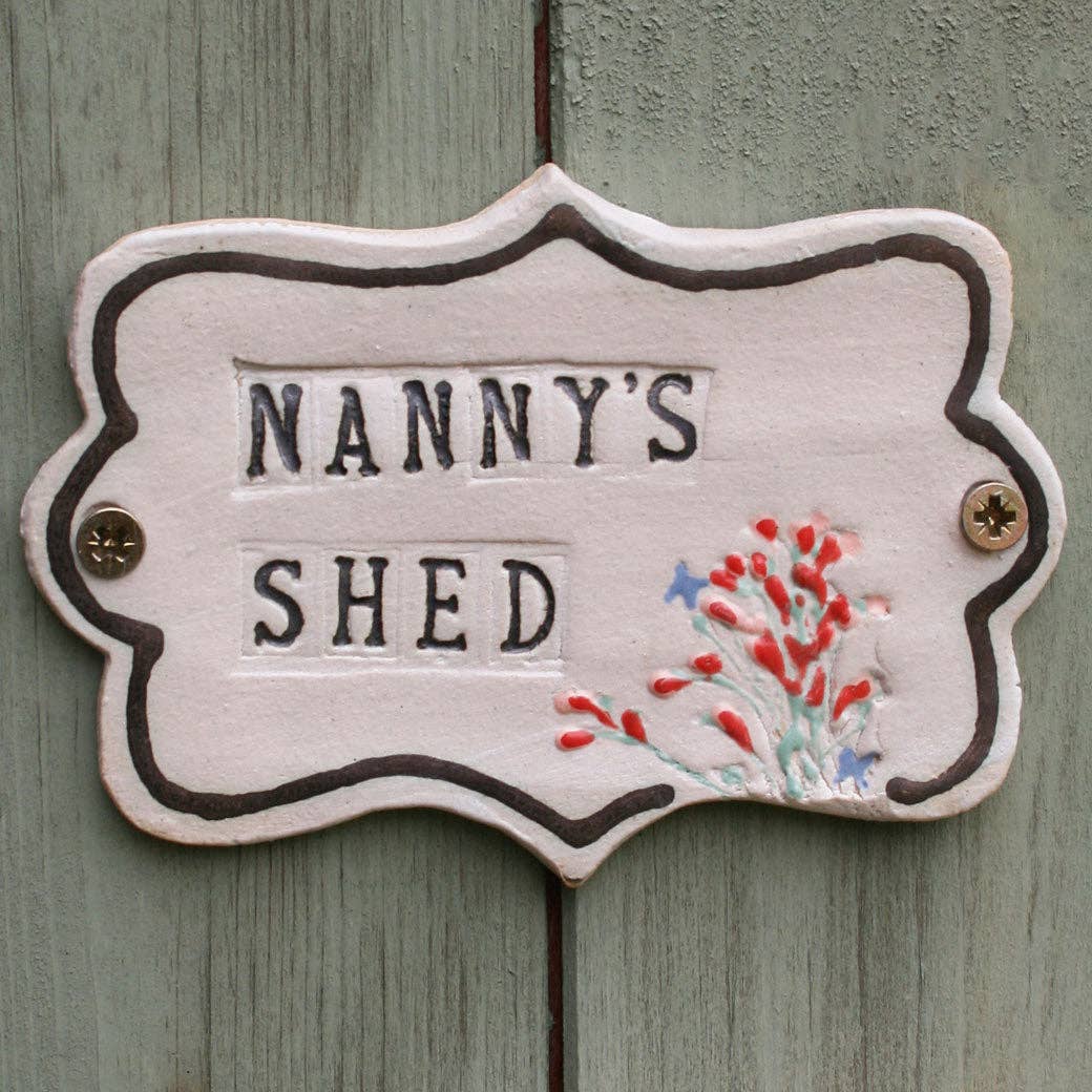 Grandad's Ceramic Shed Sign - Grandparent Gift