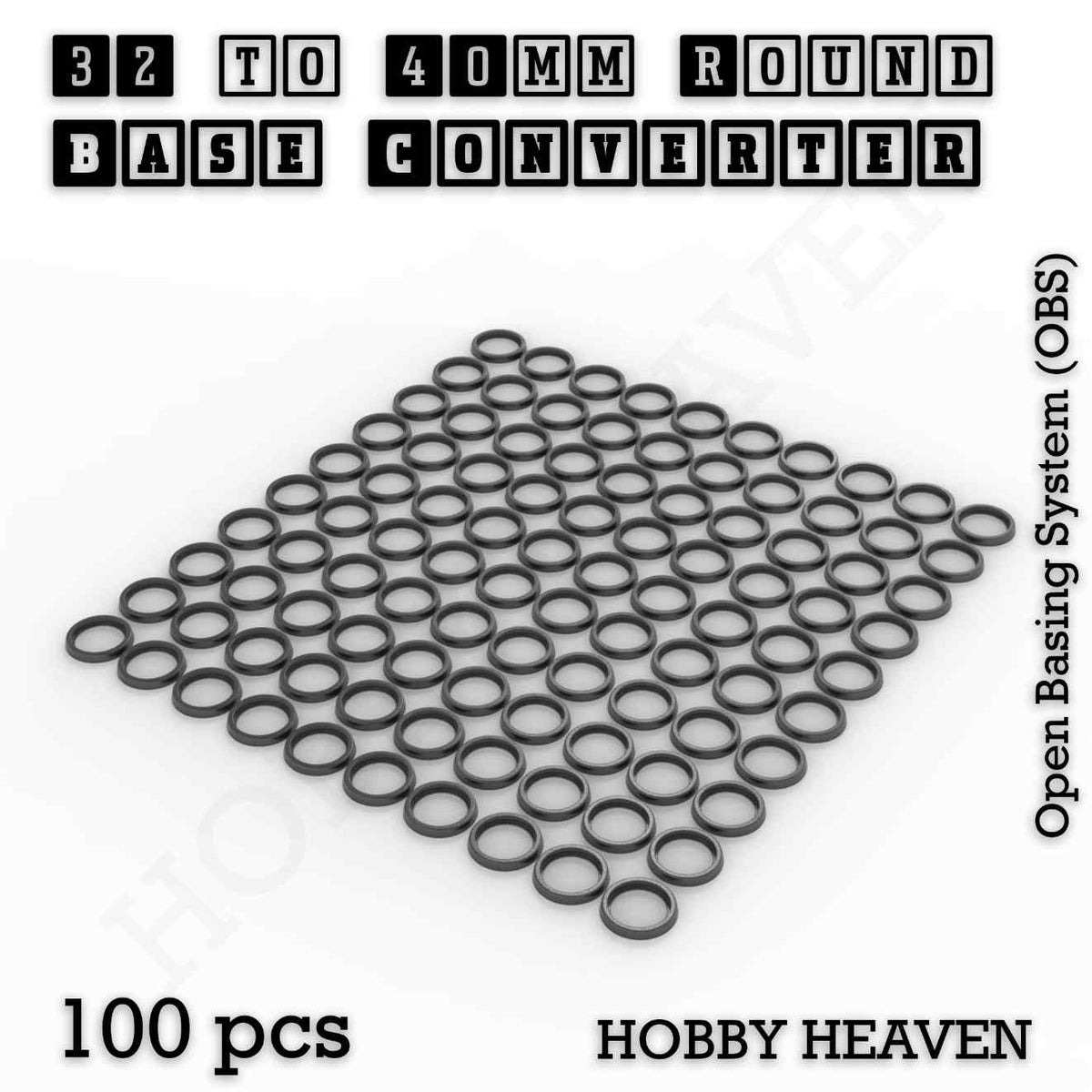 Round to Round Base Converters 3D Print Full Range