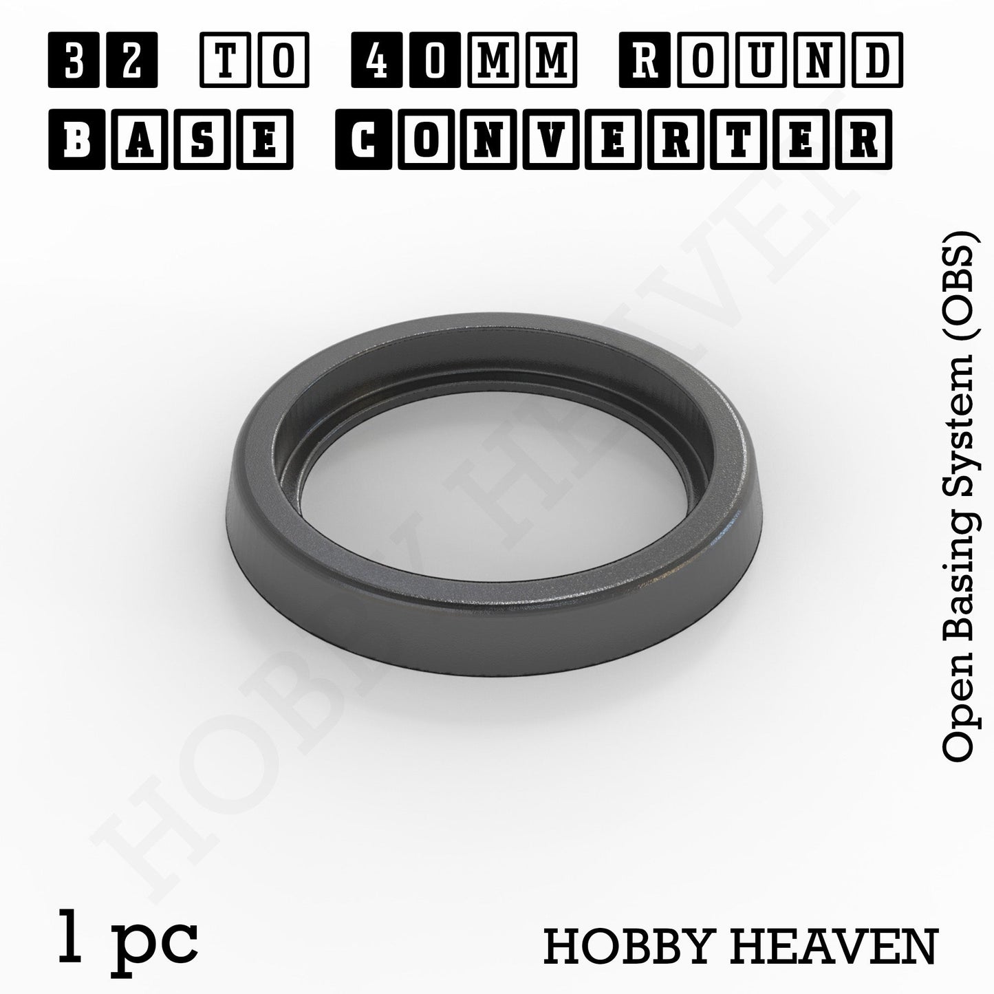 Round to Round Base Converters 3D Print Full Range