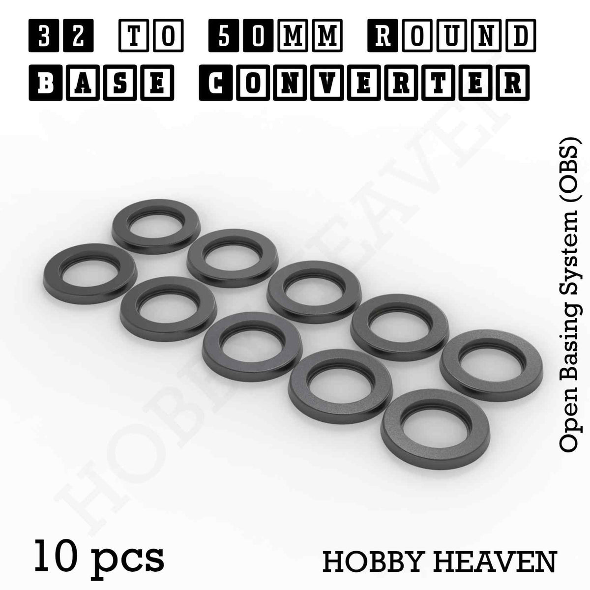 Round to Round Base Converters 3D Print Full Range