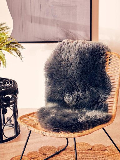 Bosie Sheepskin Gunmetal Rug