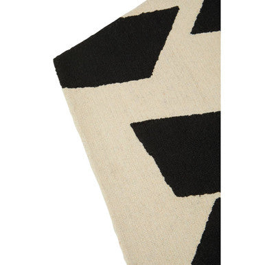 Bosie Small Black and White Geometric Rug | Milana