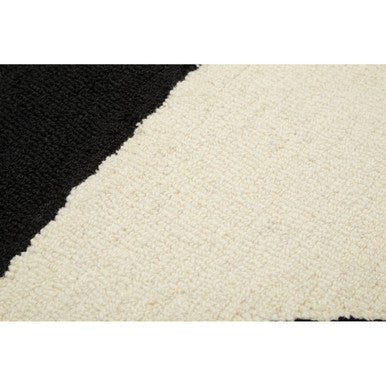 Bosie Small Black and White Geometric Rug | Milana