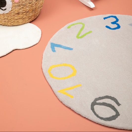 Kids Round Number Rug