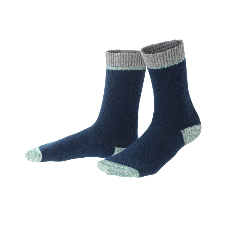 Organic Wool & Cotton Socks Two Tone