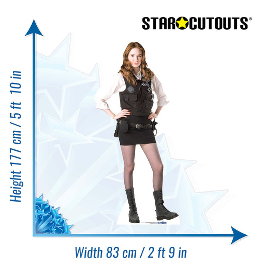 SC320 Amy Pond Policewoman Uniform Cardboard Cut Out Height 177cm