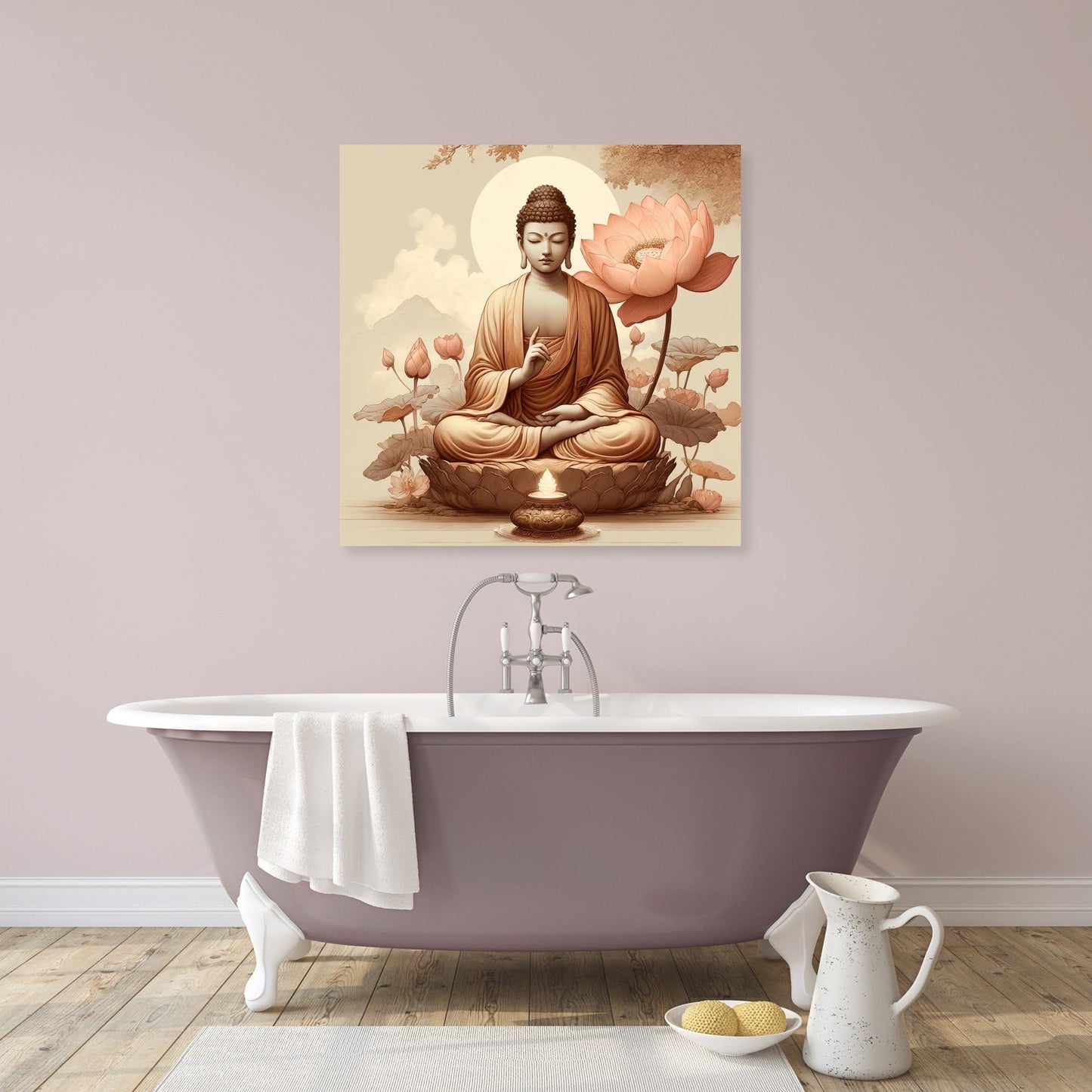 Serenity Lotus Canvas