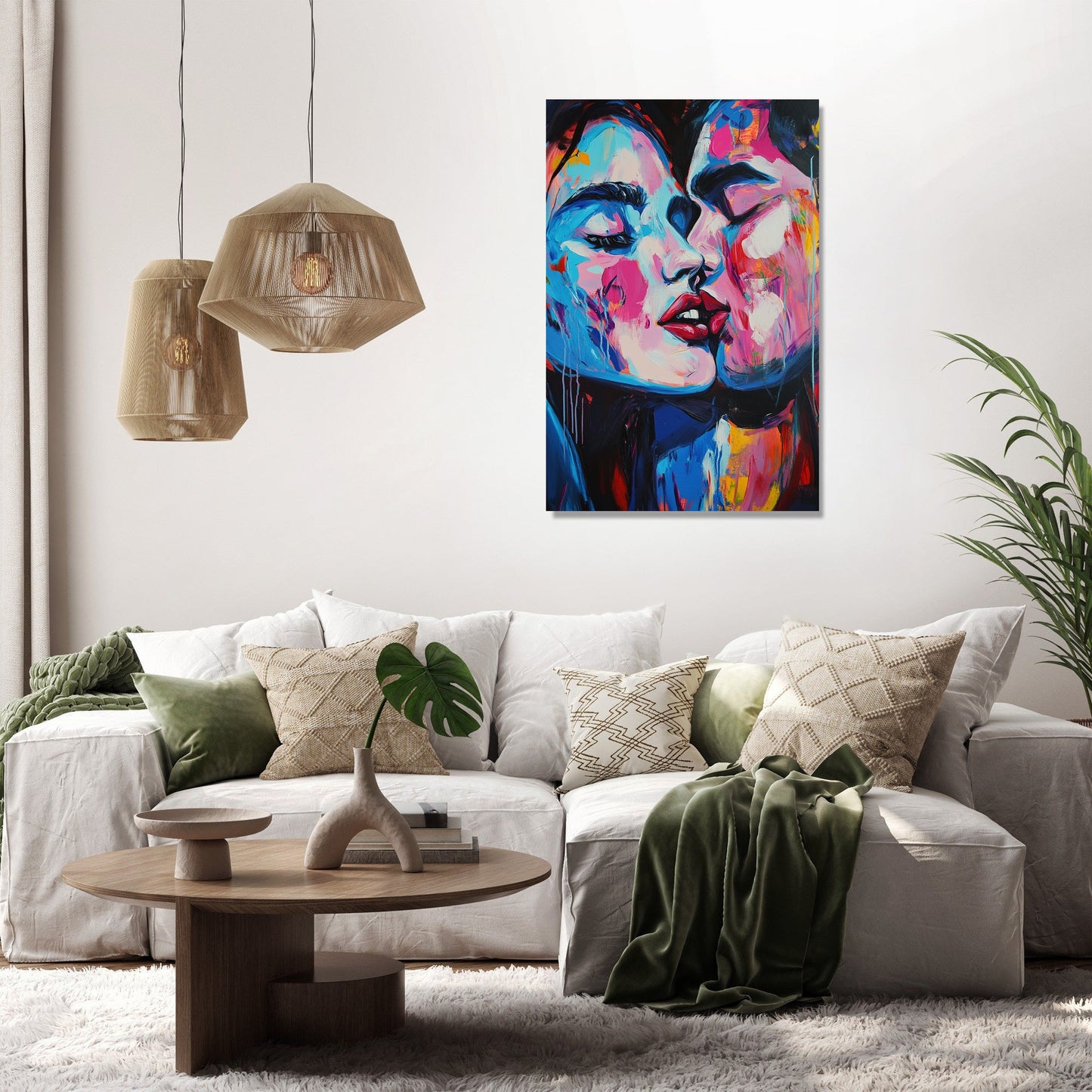 Pixel Kiss Canvas