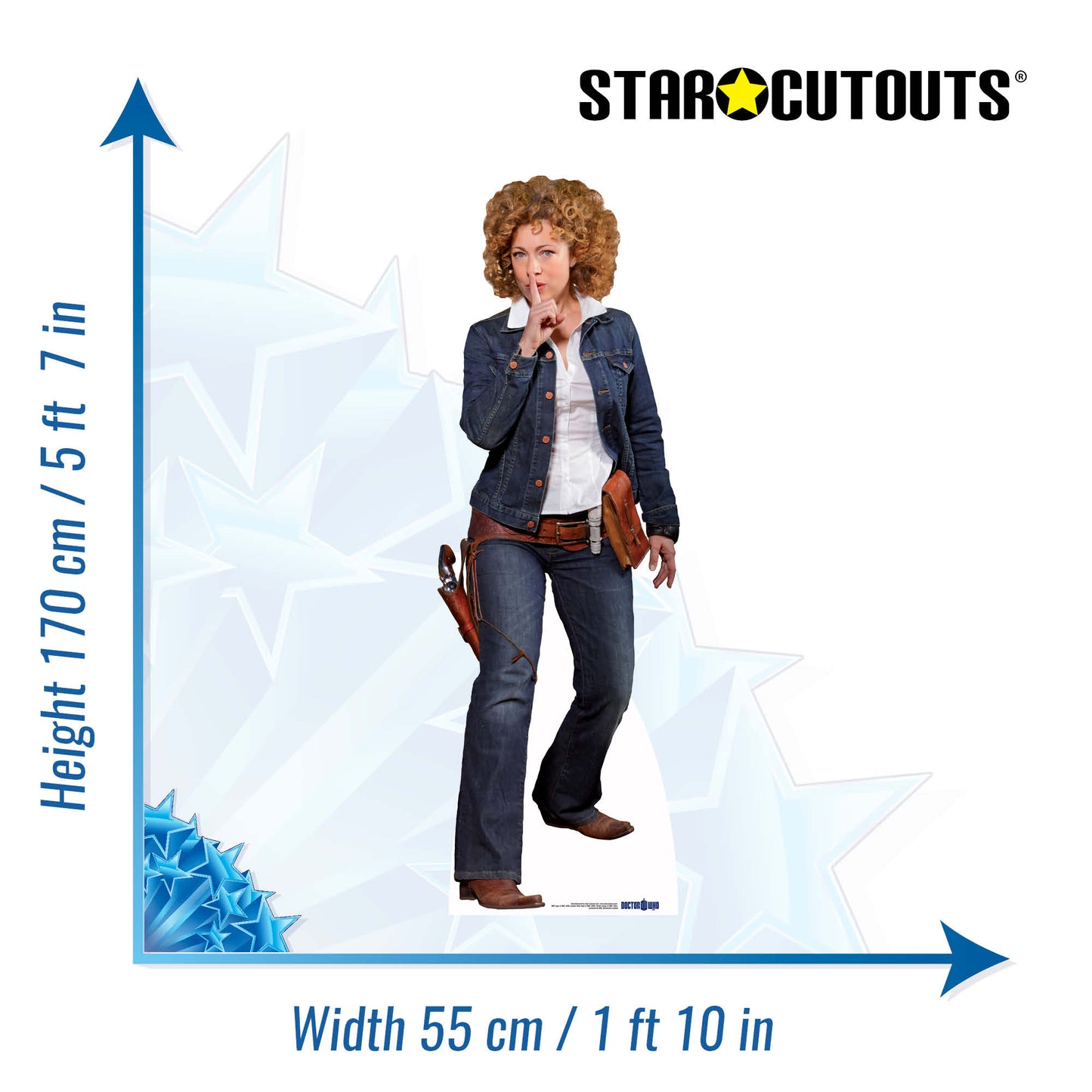 SC324 River Song - Utah Cardboard Cut Out Height 170cm