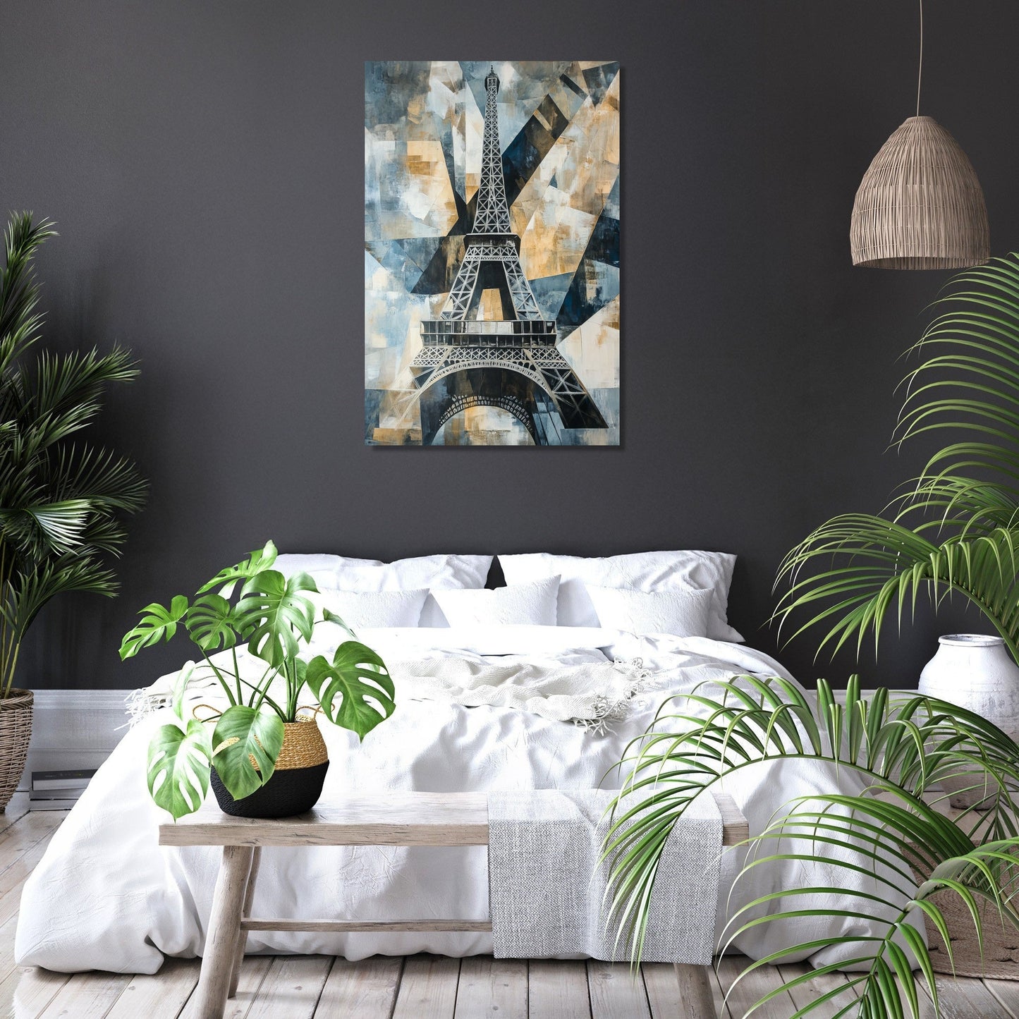 Geometric Eiffel Canvas