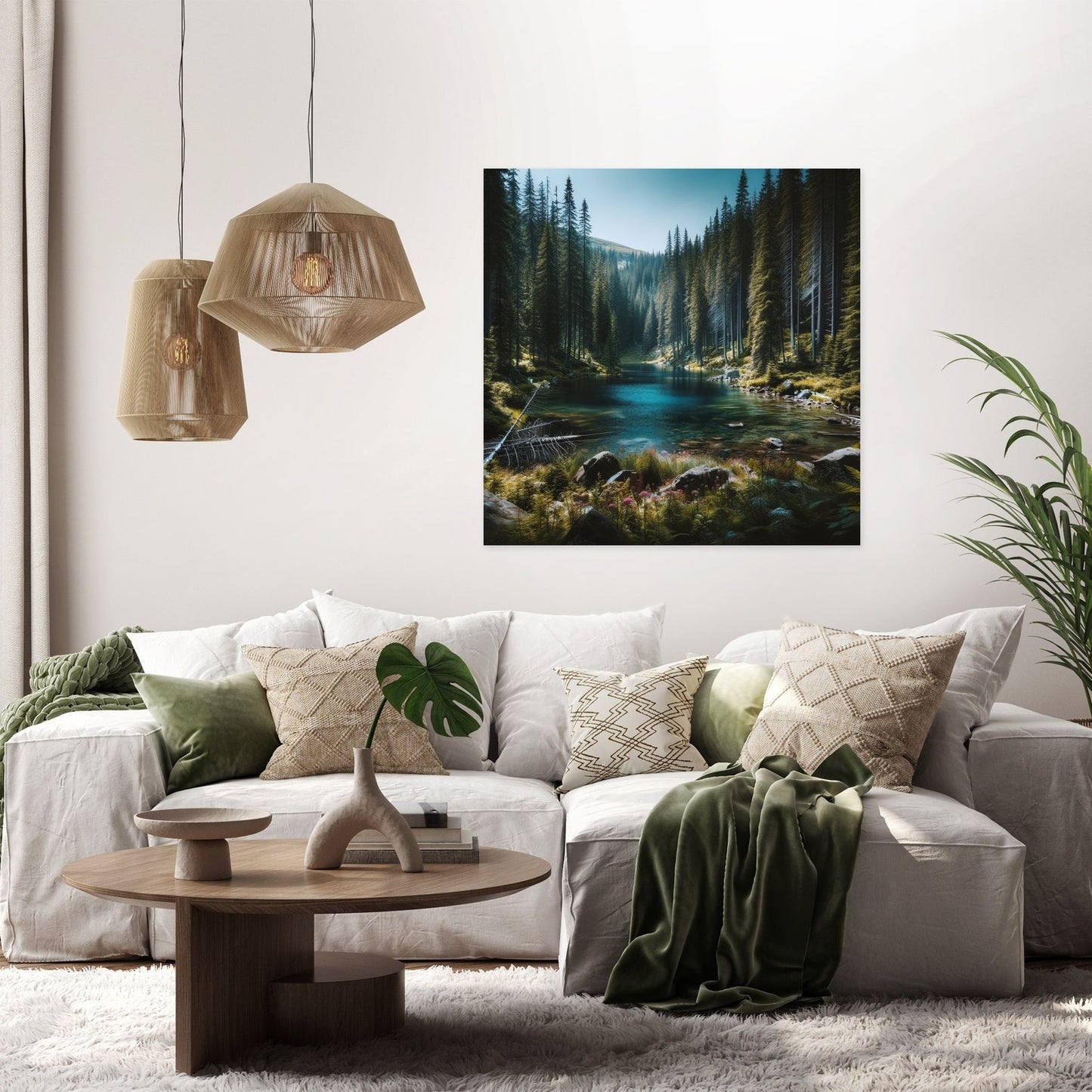 Hidden Mountain Lake Canvas