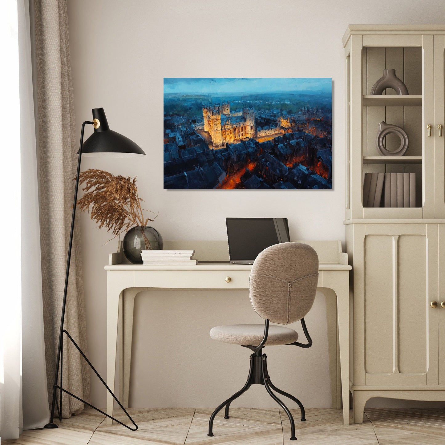 Lincoln Castle Twilight Canvas
