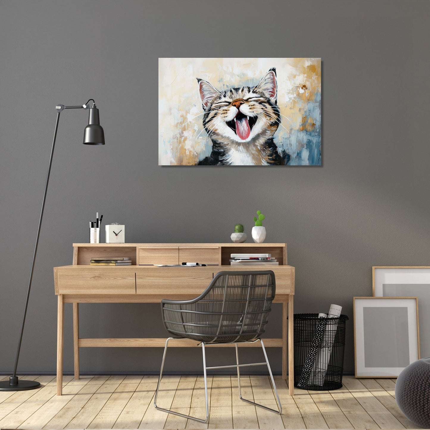 Joyful Whiskers Canvas