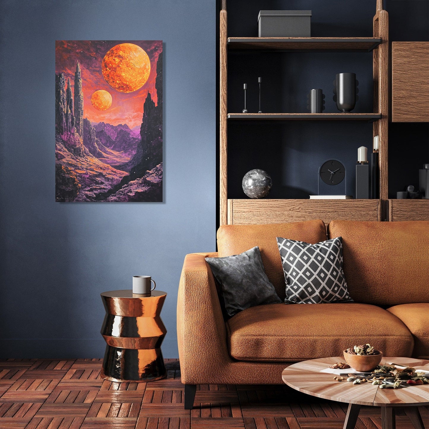 Twin Suns Exoplanet Canvas