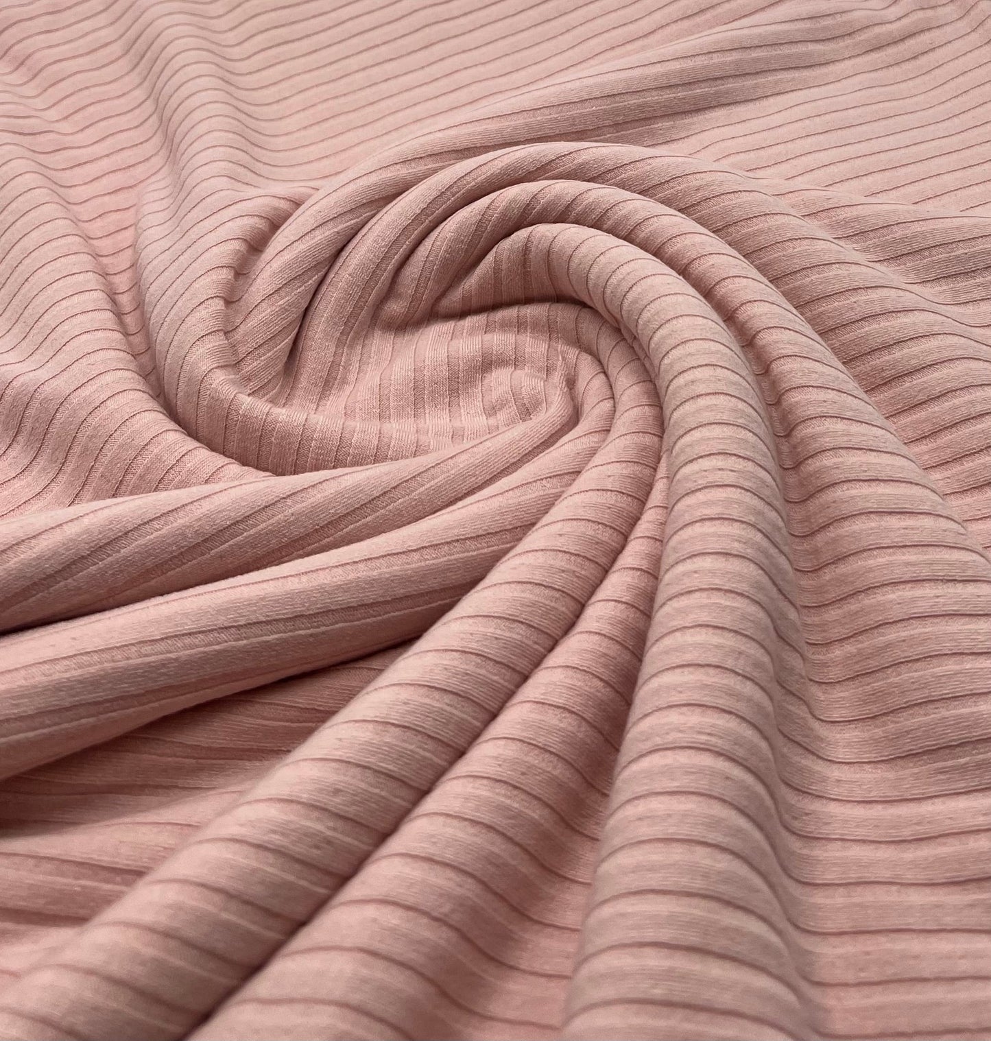 Soft Pink 8x4 Wide Rib Stretch Fabric