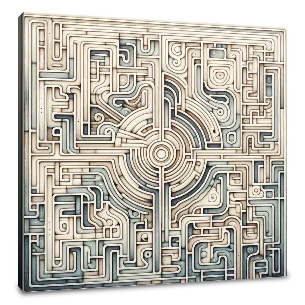 Mind's Labyrinth Canvas