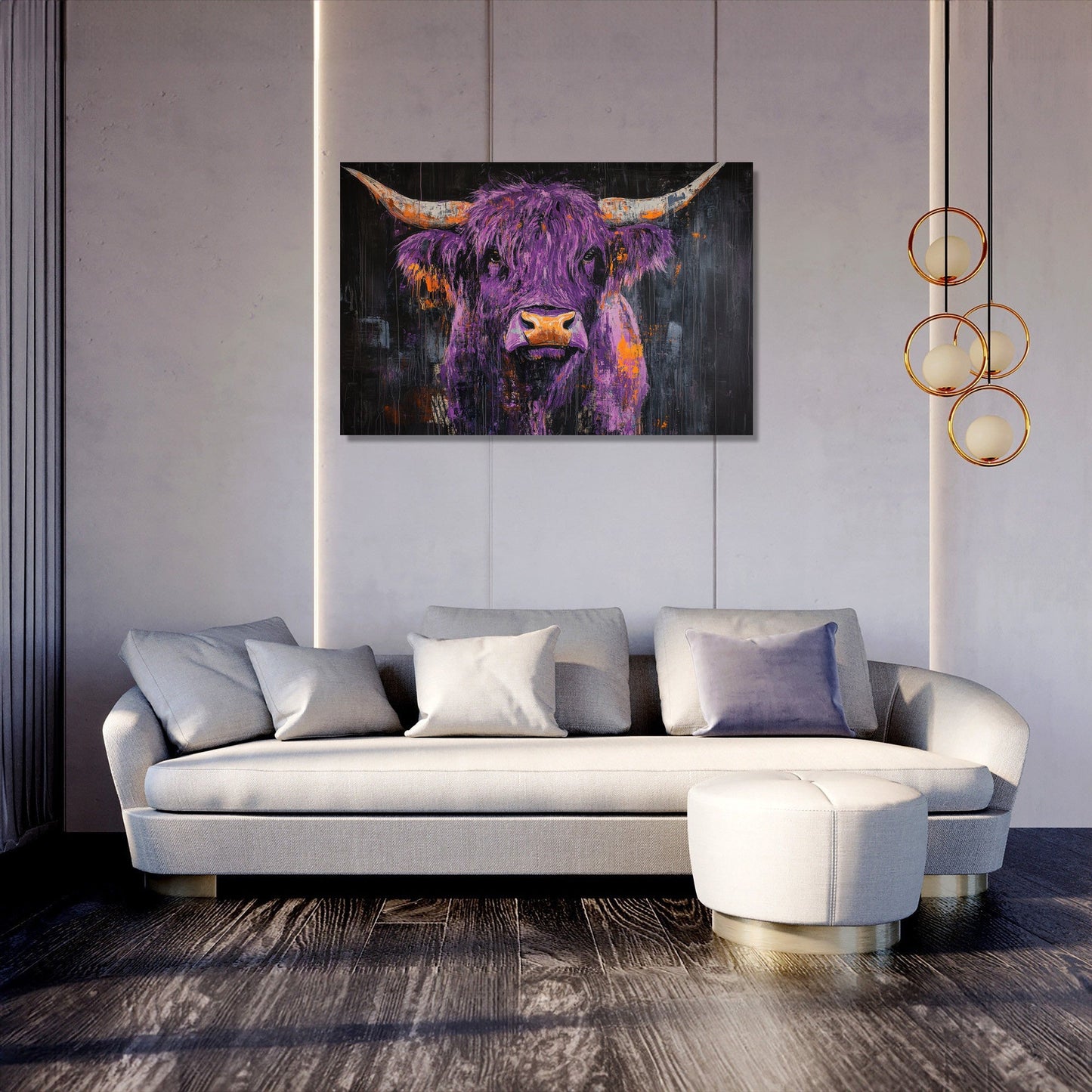 Highland Cow Majesty Canvas