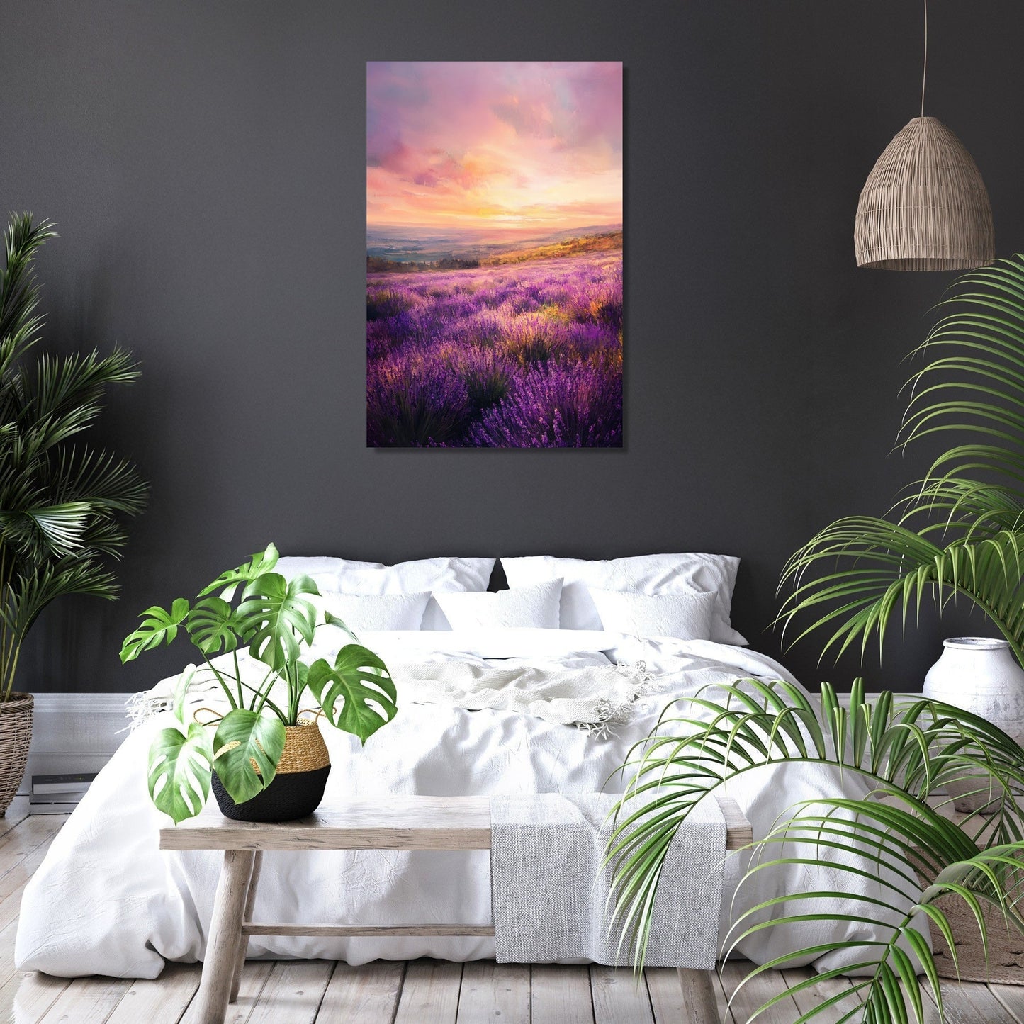 Lavender Sunrise Serenity Canvas