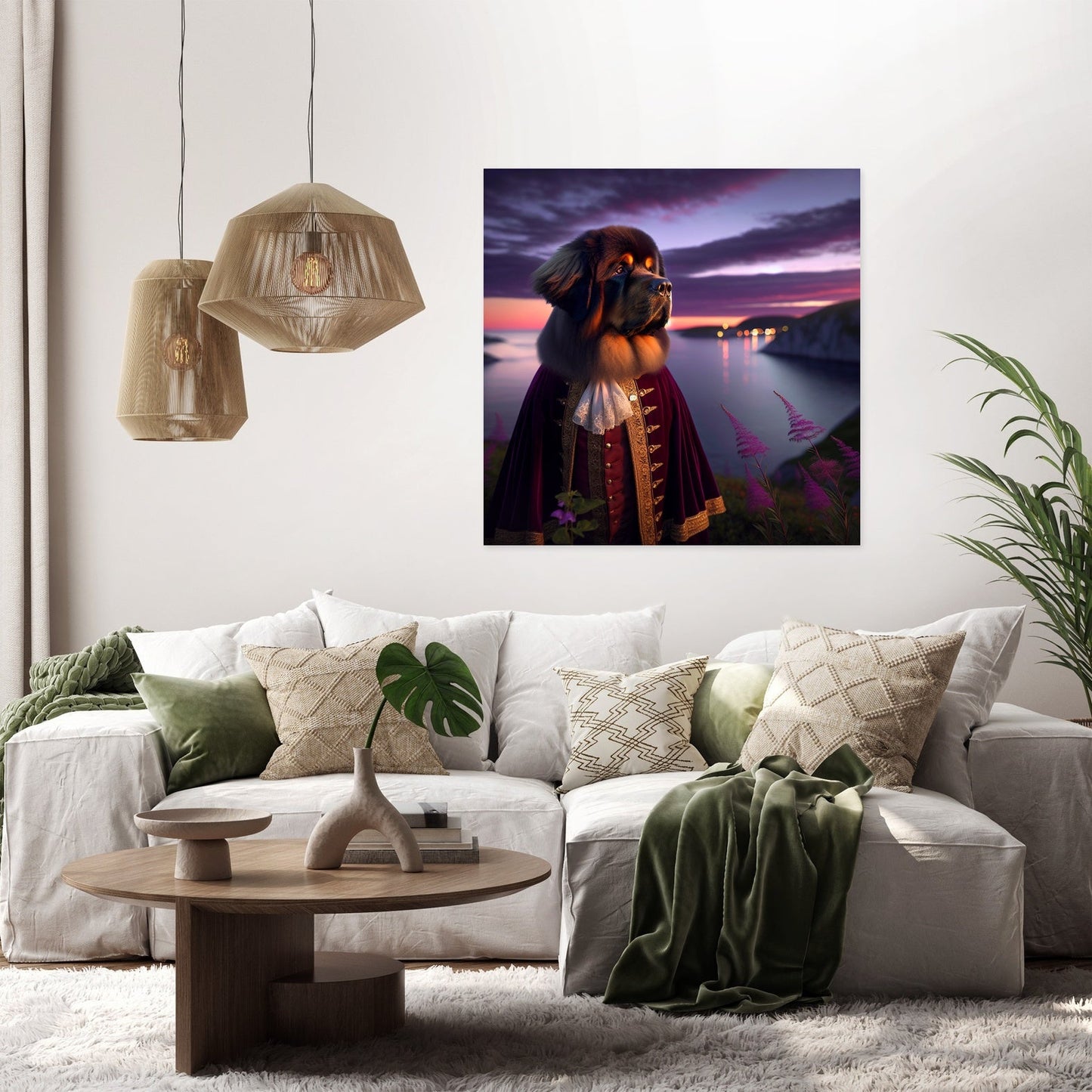 Twilight Majesty Newfoundland Canvas