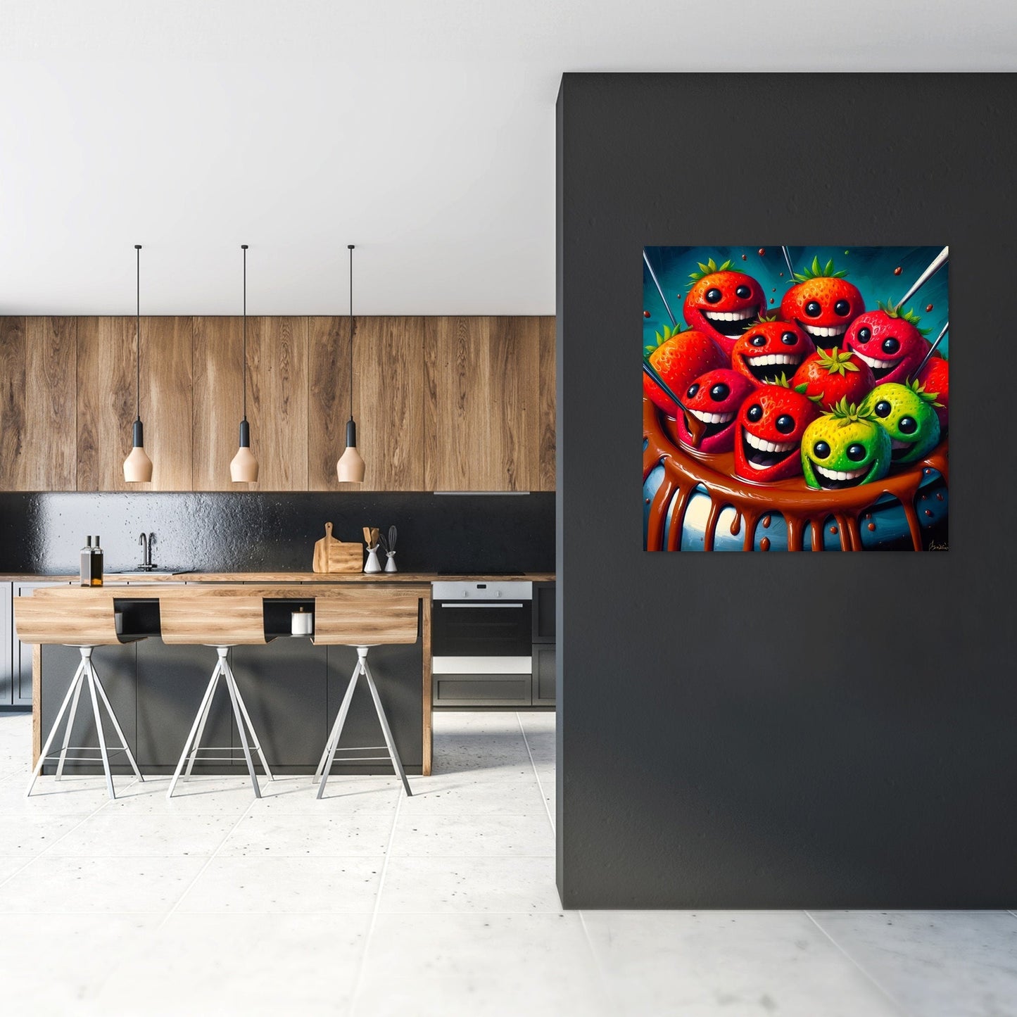 Fondue Frolic Canvas
