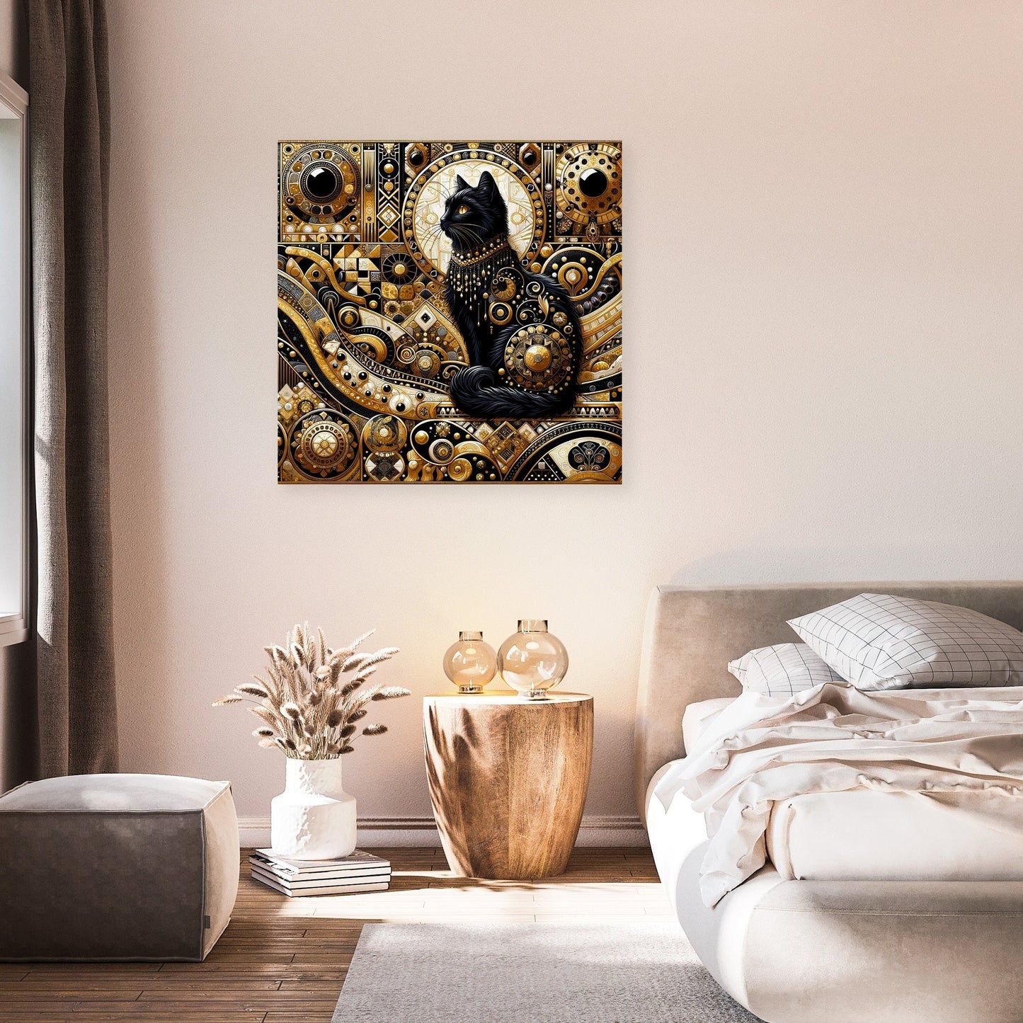 Majesty in Monochrome Canvas
