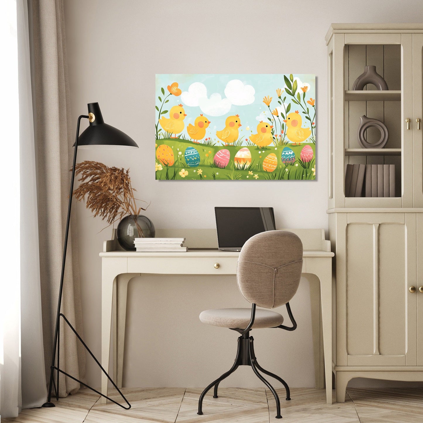 Chick Parade Meadow Canvas